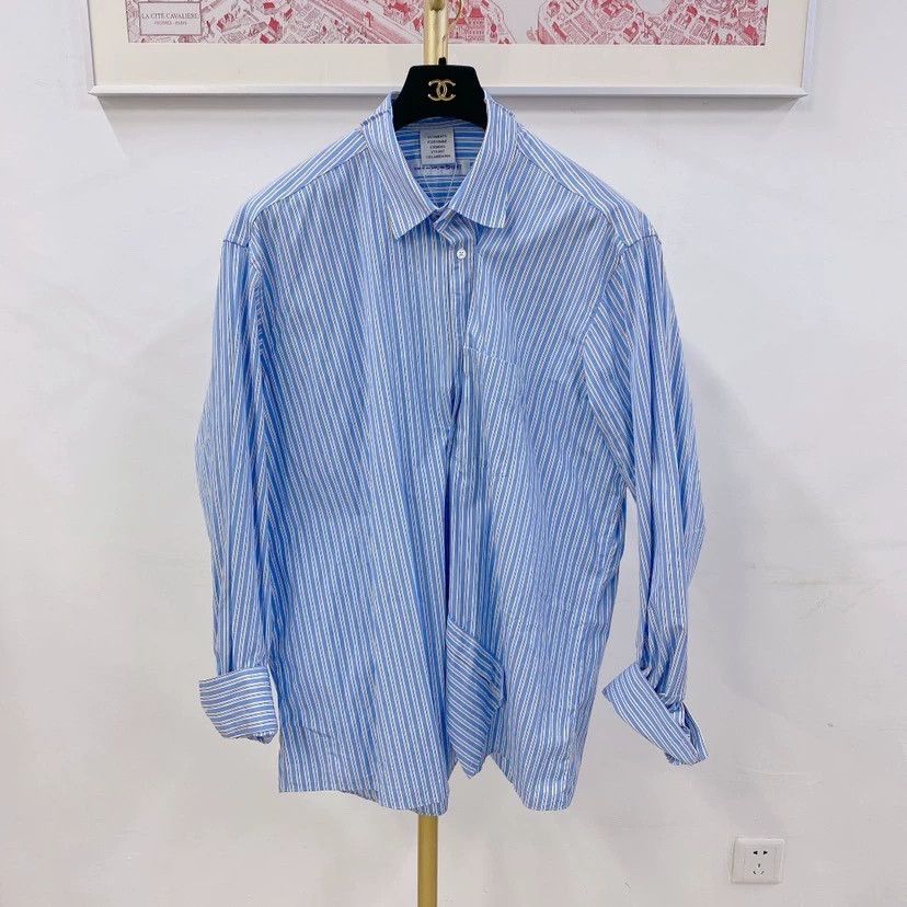 Comme des Garcons Comme Des Garcons Blue striped shirt -DMC Size US XS / EU 42 / 0 - 1 Thumbnail