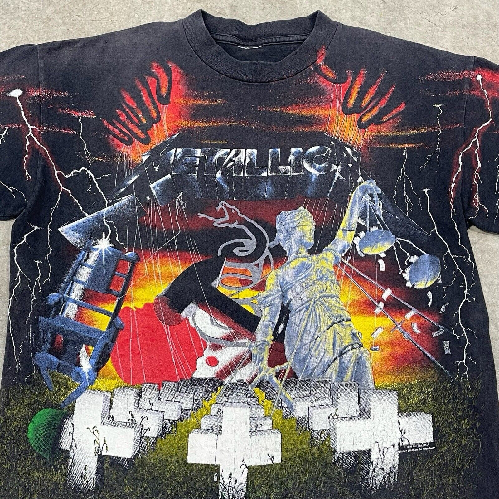 Band Tees × Brockum Vintage 1991 Metallica Brockum All Over Print 5 Album Promo Size US L / EU 52-54 / 3 - 2 Thumbnail