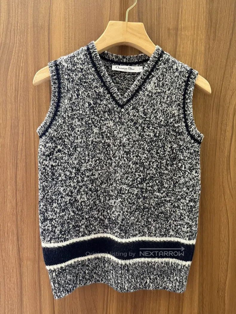 Dior Dior Woollen cashmere vest Size XXS / US 00 / IT 34 - 2 Thumbnail