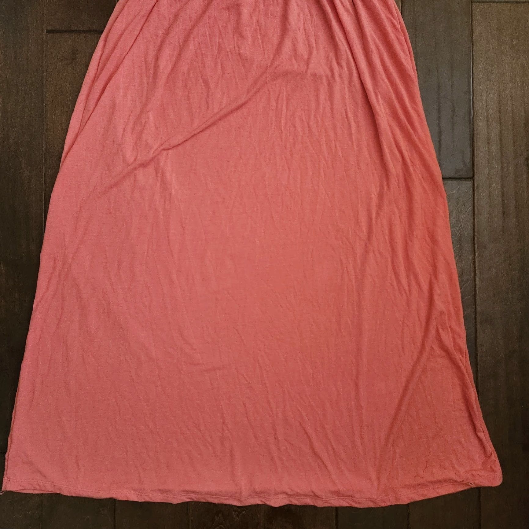 Vintage Poof Women's Pink Sleeveless Dress - Size S - Long Cotton Rayon Spandex, Solid, Casual Travel Party/Cocktail, Machine Washable Size S / US 4 / IT 40 - 3 Thumbnail