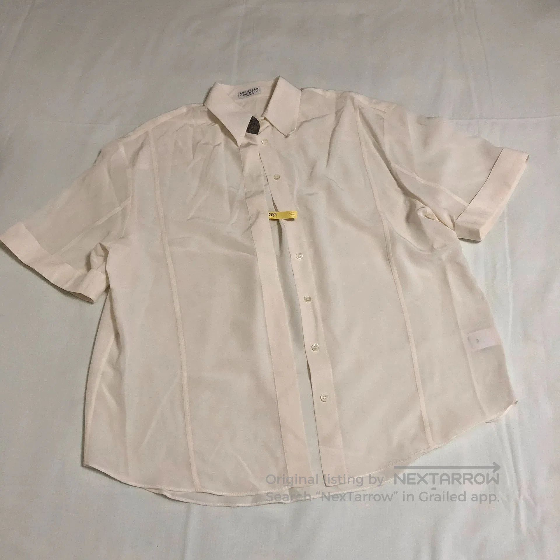 Brunello Cucinelli Brunello Cucinelli Short Sleeve Shirt XS. Size US XS / EU 42 / 0 - 1 Thumbnail