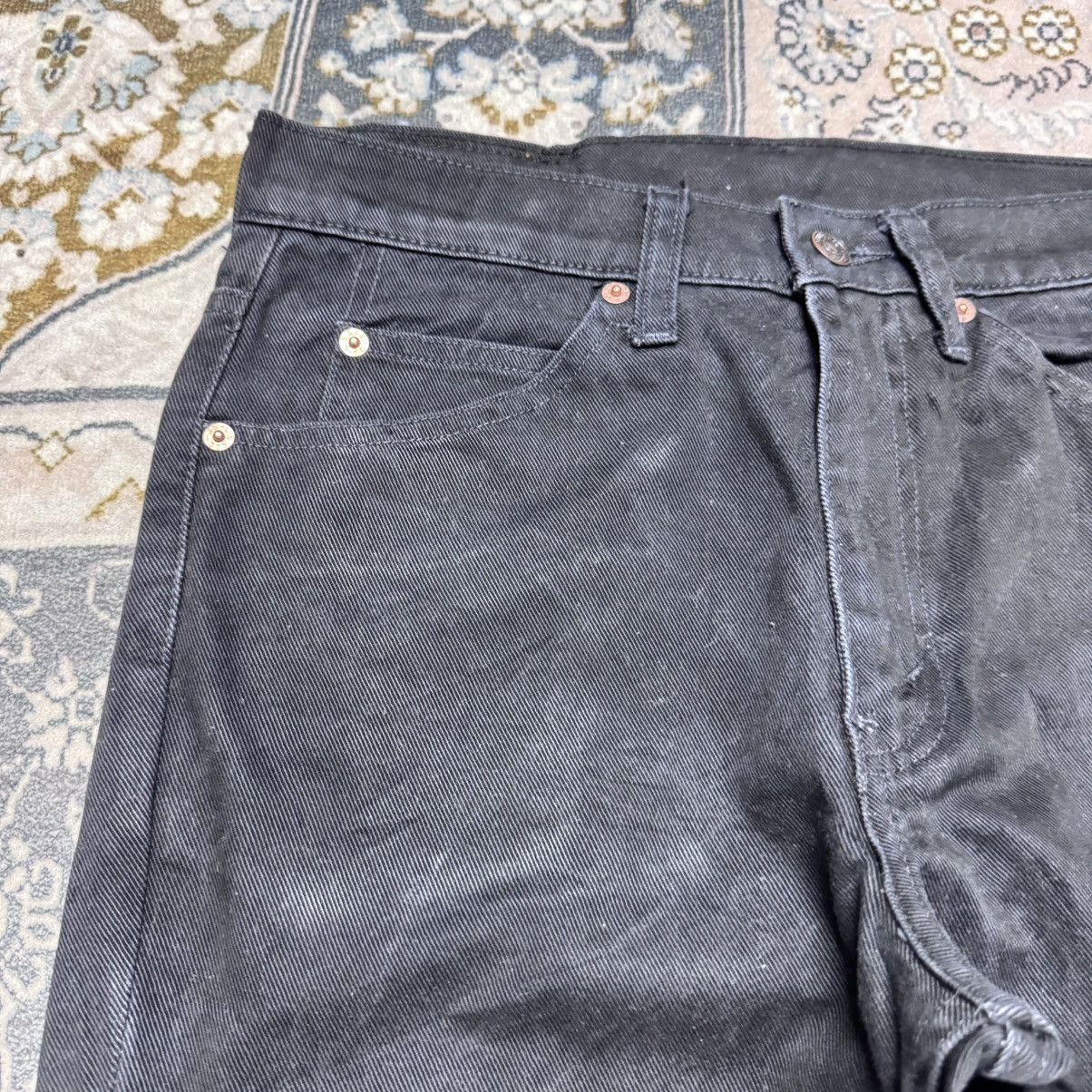 Levi's Vintage Levis 517 Black Denim Flare Jeans Hedi Slimane Size US 30 / EU 46 - 5 Thumbnail