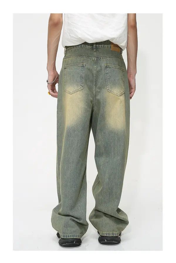 Japanese Brand Honjoh x Kubo Loose Vintage Washed Gradient Distressed Jeans Size US 34 / EU 50 - 5 Thumbnail
