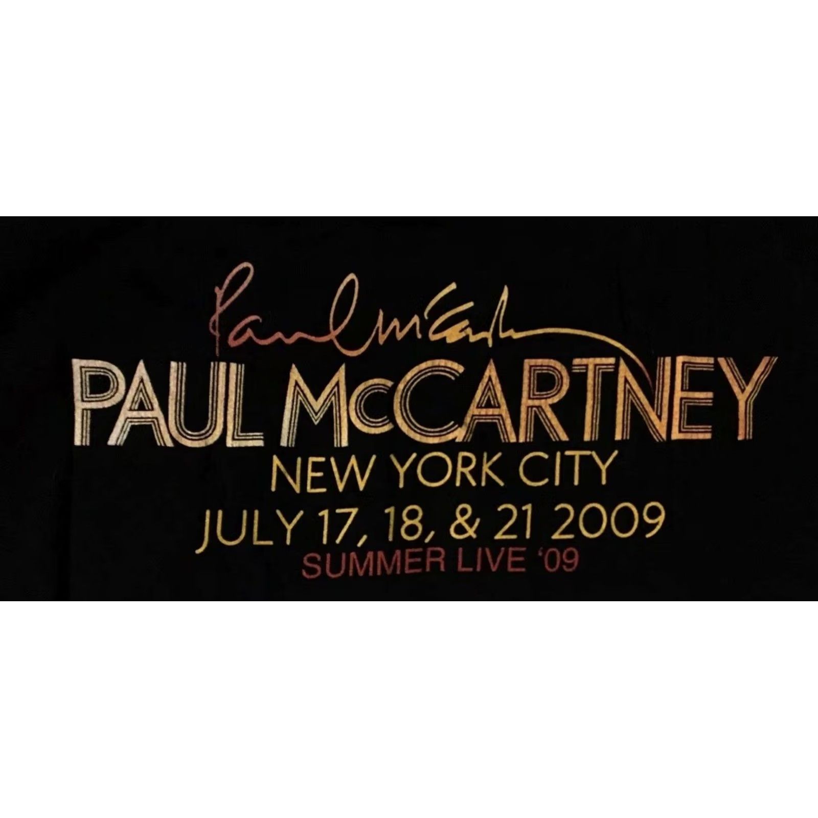 Vintage VINTAGE Paul McCartney NYC Tour Shirt L Concert Rock Band John Lennon Beatles Shirt Mens Black 60s 70s 80s 90s Band Graphic Tee Concert Tour Rock Size US L / EU 52-54 / 3 - 4 Thumbnail