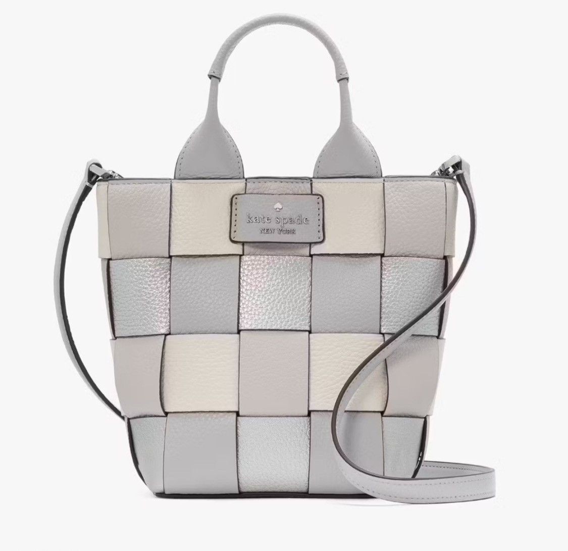 Kate Spade NWT KATE SPADE NY Basket Metallic Mini Leather Tote Size ONE SIZE - 6 Thumbnail