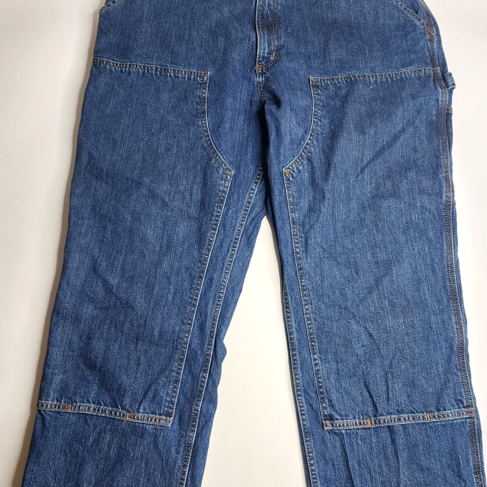Carhartt VINTAGE Carhartt Loose Fit Double Front Utility Logger Denim Jeans Men's 42 x 32 Size US 42 / EU 58 - 4 Thumbnail