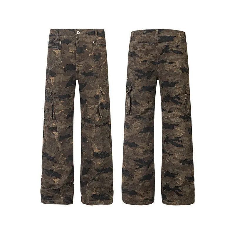 Japanese Brand Retro loose hip-hop camouflage jeans Size US 32 / EU 48 - 4 Thumbnail