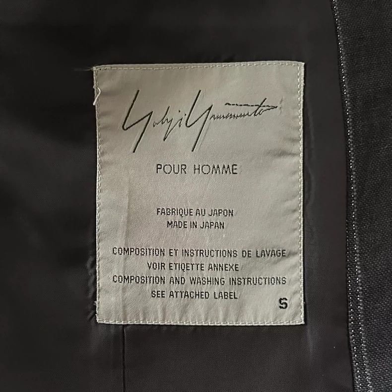 Yohji Yamamoto Yohji Yamamoto size s 94 SS striped paneled linen suit 2501 Size 38R - 6 Thumbnail