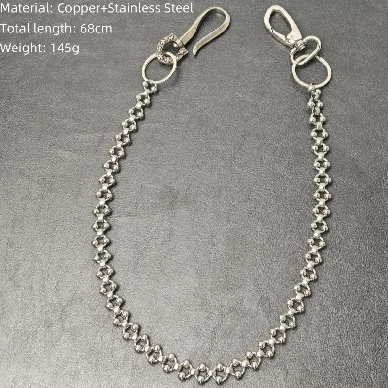 Japanese Brand × Vintage Copper Hook Round Bead Pant Chain Size ONE SIZE - 4 Thumbnail