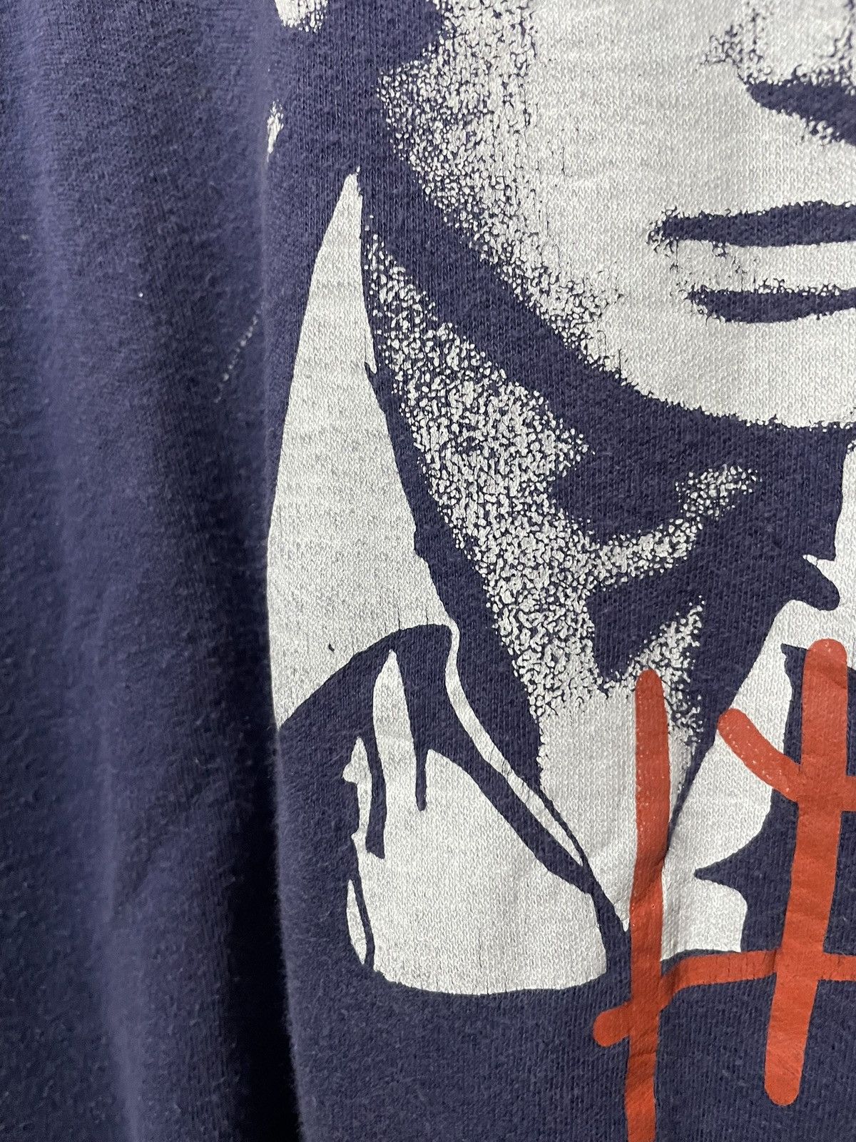 Band Tees × Vintage Vintage 80s Johnny Hallyday Sweatshirt Purple Swiss Made Size US XL / EU 56 / 4 - 9 Thumbnail