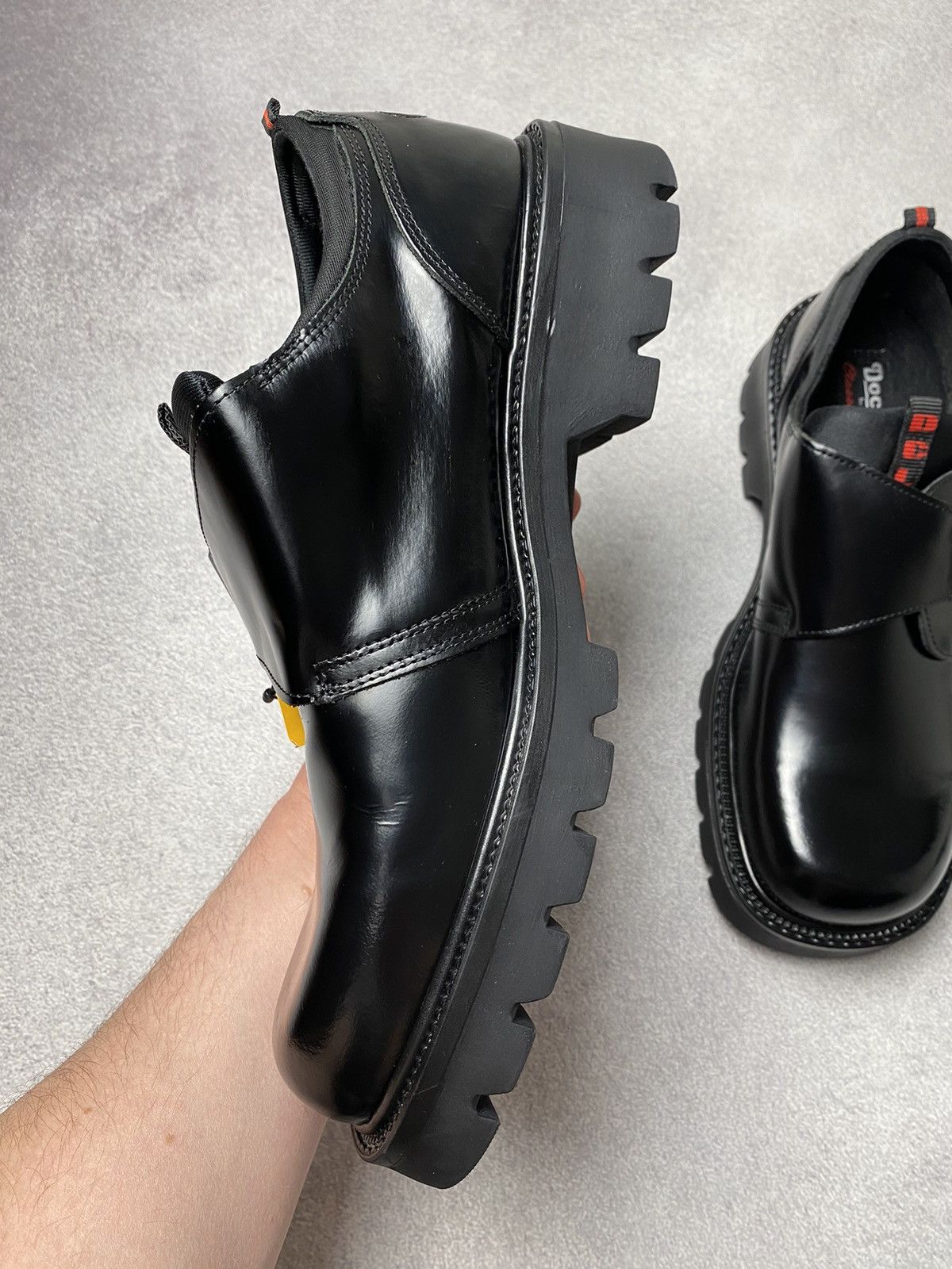 Dockers Dockers Vintage Chunky Black Leather Platform Boots goth Y2K Size US 9.5 / EU 42-43 - 7 Thumbnail