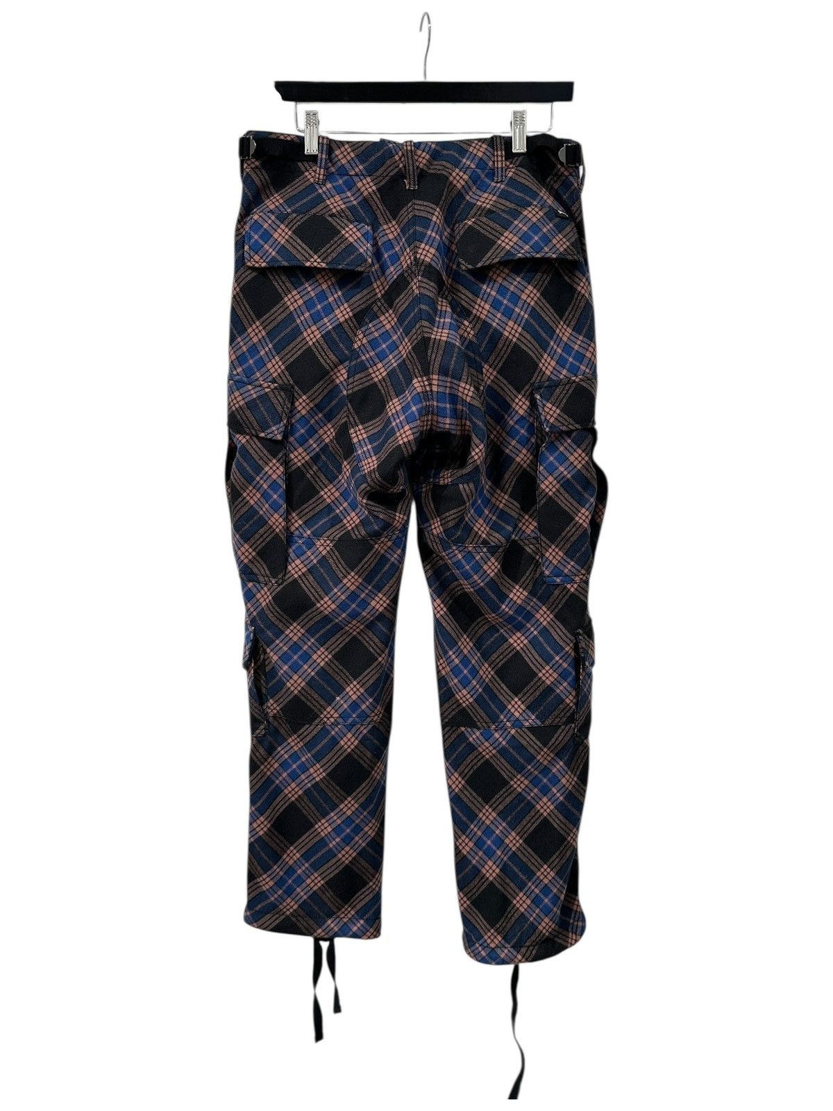 Stussy Stussy Plaid Wool Cargo Pants Blue Size 30 Size US 30 / EU 46 - 4 Thumbnail
