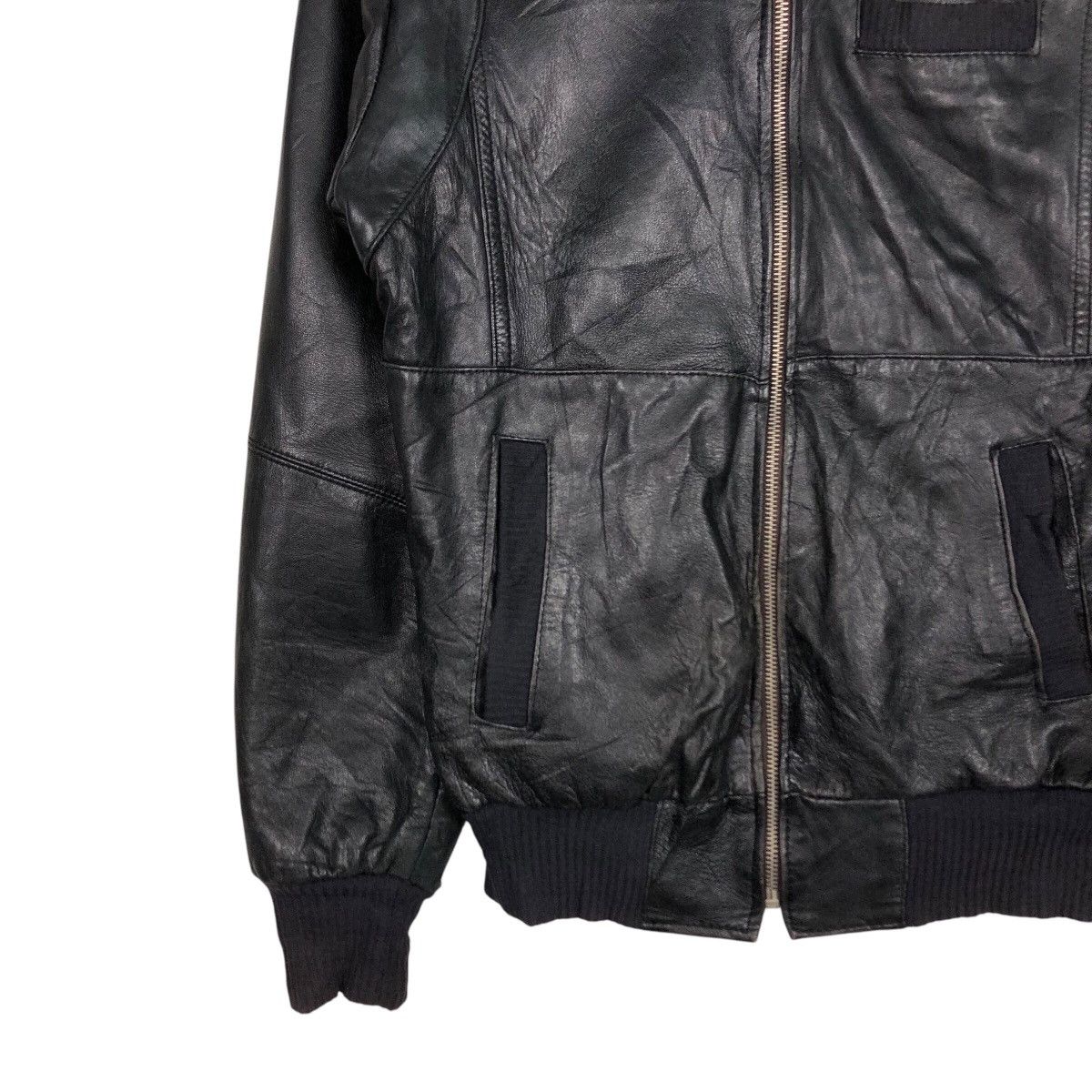 Japanese Brand 📌Vintage Genuine Leather Jacket Unknown Brand Issey Miyake Size US M / EU 48-50 / 2 - 5 Thumbnail