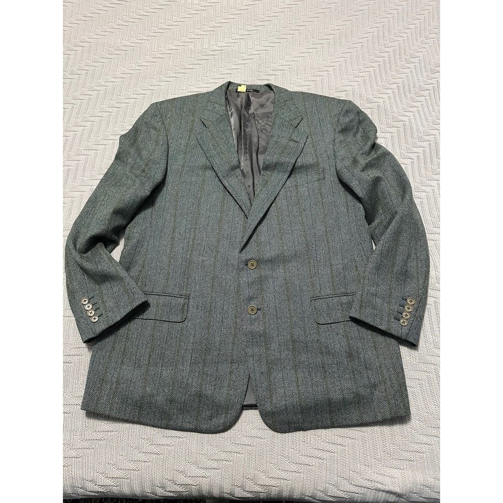 Alfred Dunhill Alfred Dunhill gray tweed cashmere and wool blazer size 46R Size 46R - 1 Thumbnail