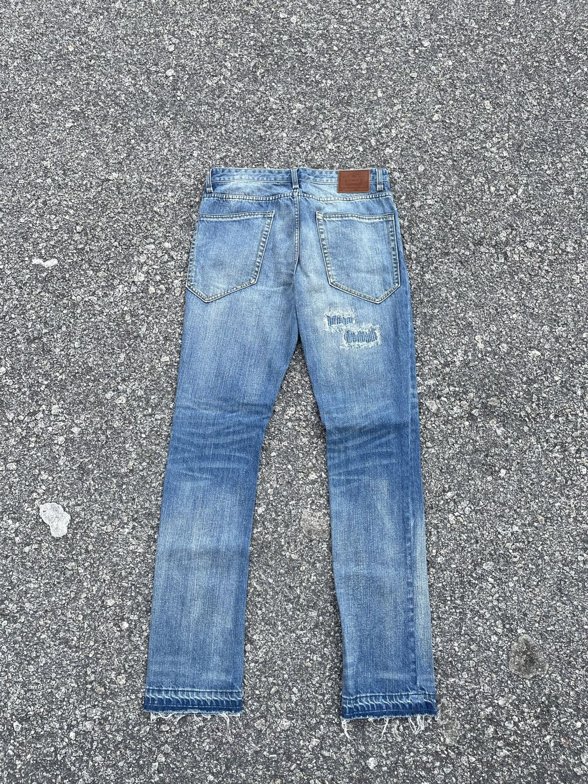 Japanese Brand Japanese Brand Distressed Punk Style Denim Size US 31 - 6 Thumbnail