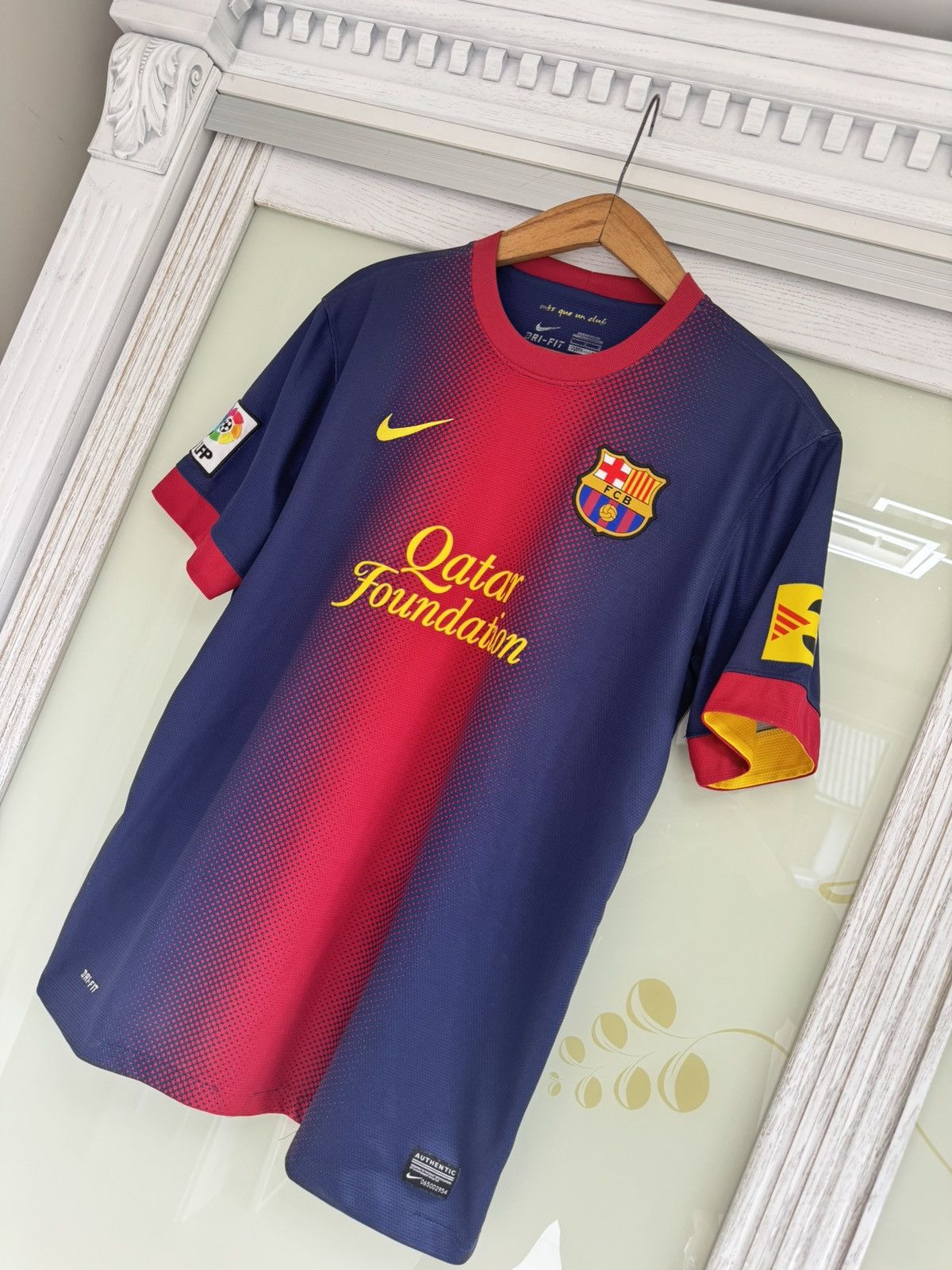 Nike Messi #10 Barcelona 2012-2013 Home Soccer Jersey Vintage Kit Size US L / EU 52-54 / 3 - 4 Thumbnail