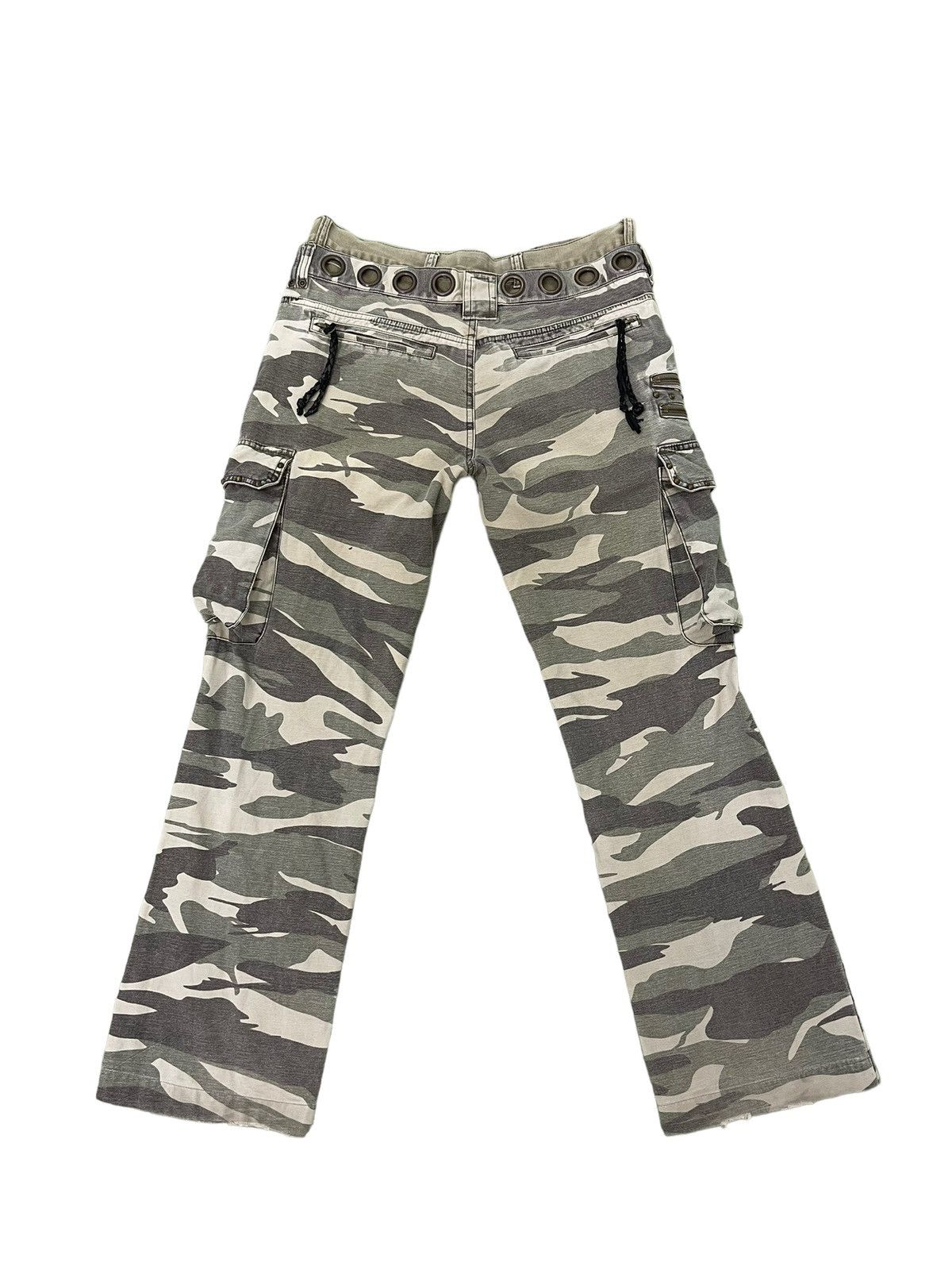 Japanese Brand Double Waist Cargo In The Attic Homme Camo Regular 7🟦9 Size US 31 - 11 Thumbnail