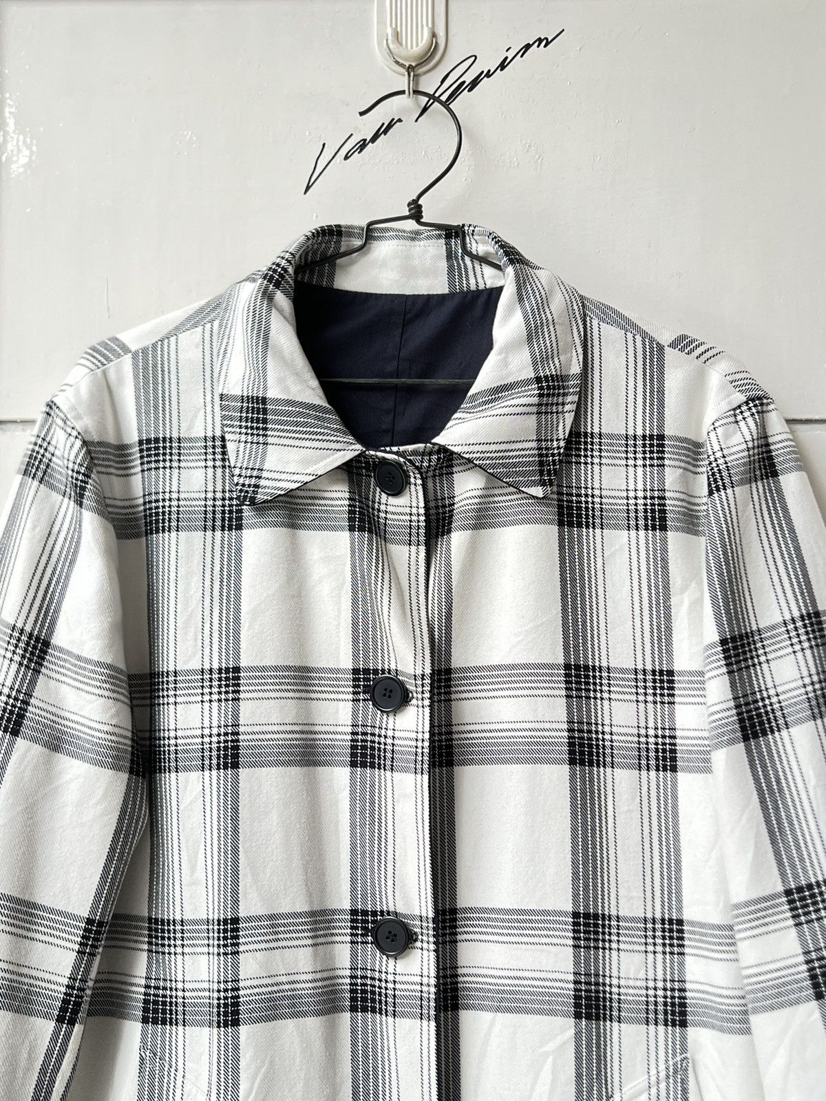 Sandro SANDRO Paris Navy Reversible Coat Jacket Size US M / EU 48-50 / 2 - 8 Thumbnail