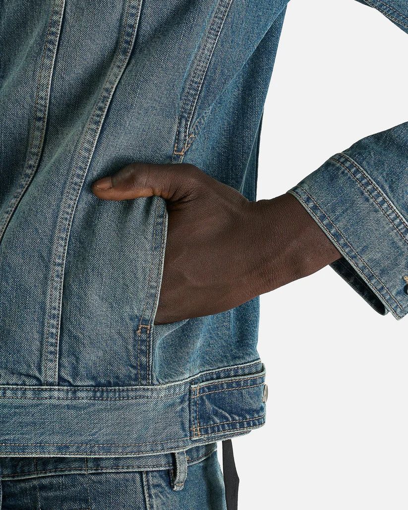 Rick Owens Drkshdw o1s1v1r1oon0825 Trucker in Blue/Washed Indigo Size US L / EU 52-54 / 3 - 6 Thumbnail