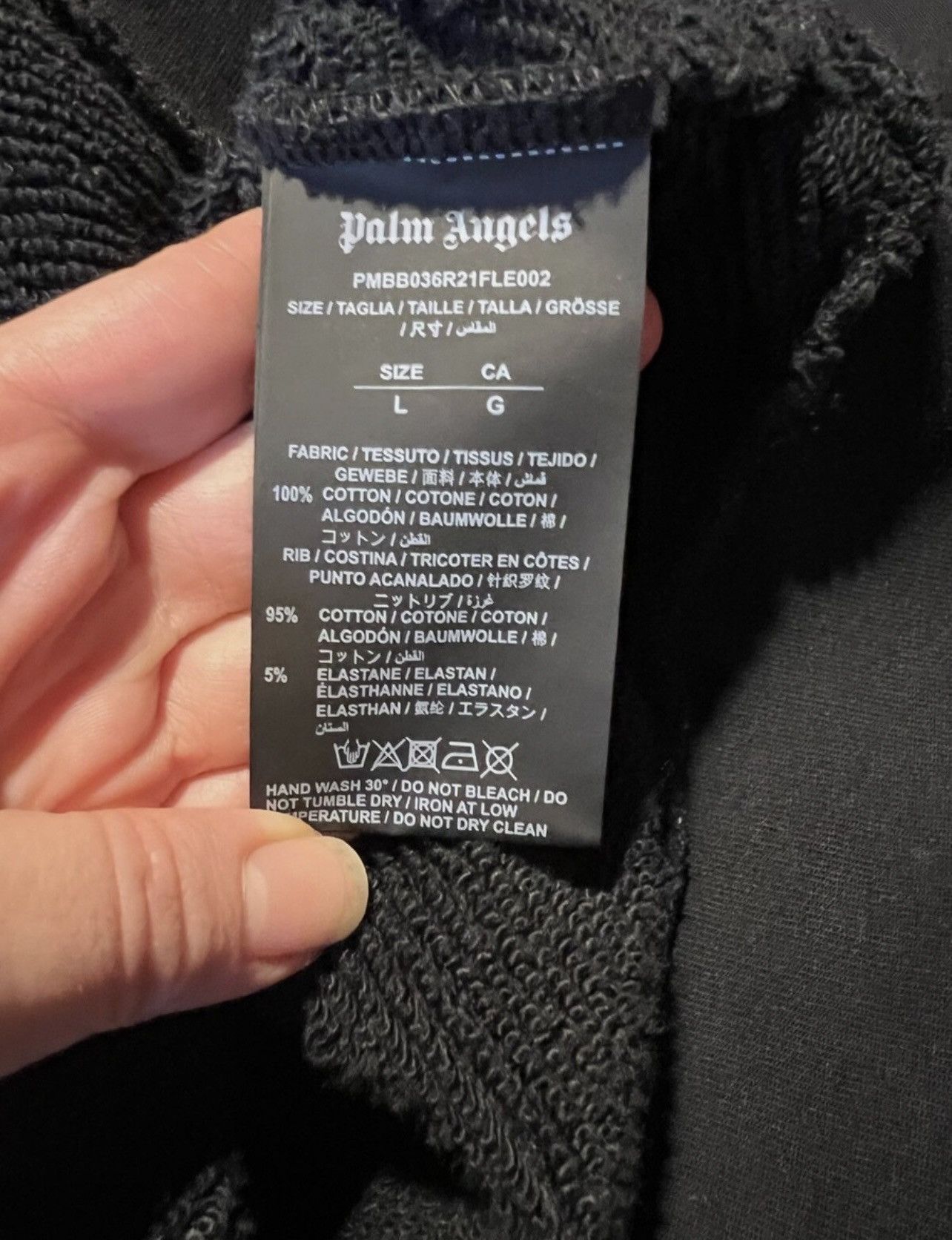Palm Angels Palm Angels Logo Hoodie Size L Oversized Black Size US L / EU 52-54 / 3 - 9 Thumbnail