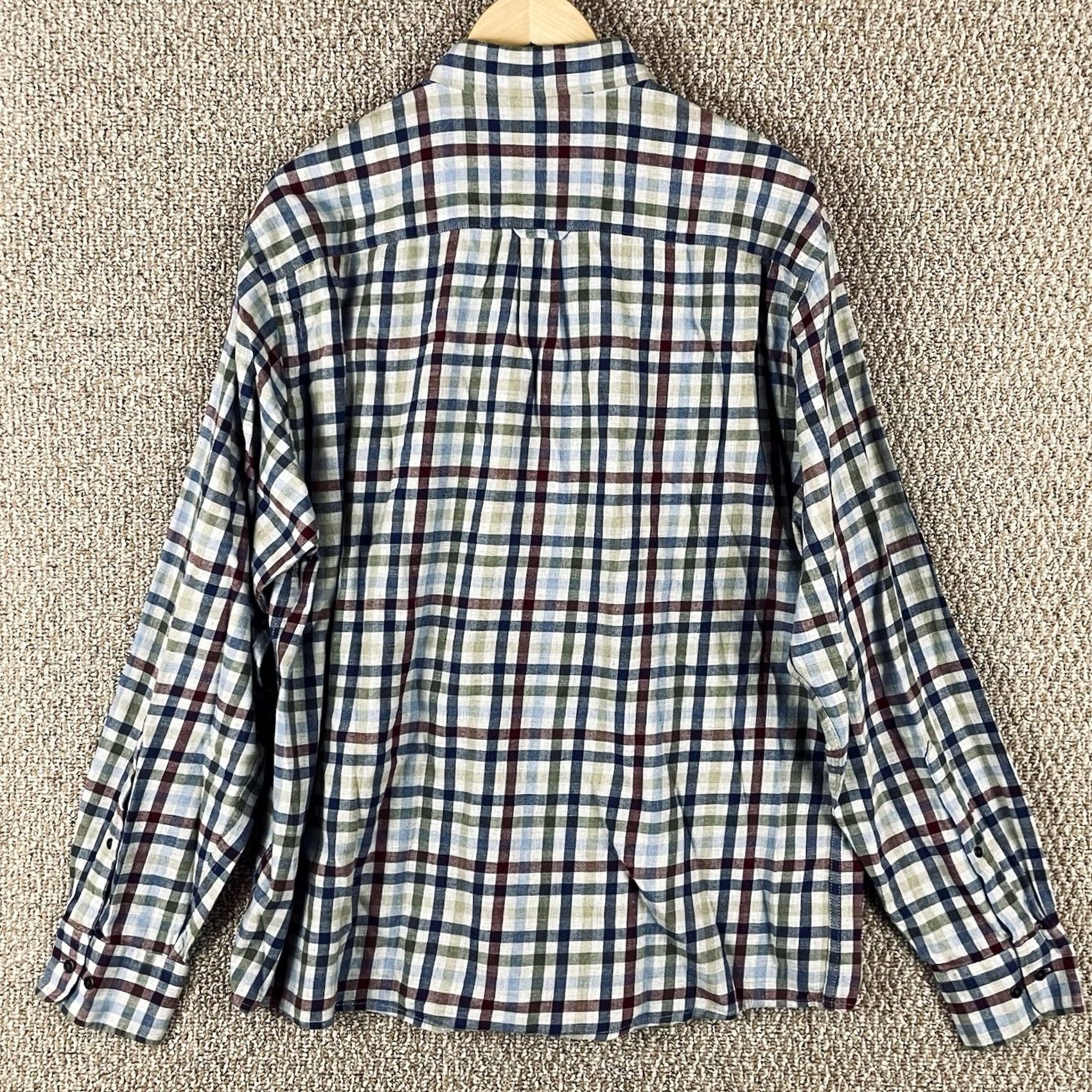Peter Millar Peter Millar Shirt Mens XL Check Sutton Cotton Sport Button Crown Sutton 165 Size US XL / EU 56 / 4 - 4 Thumbnail