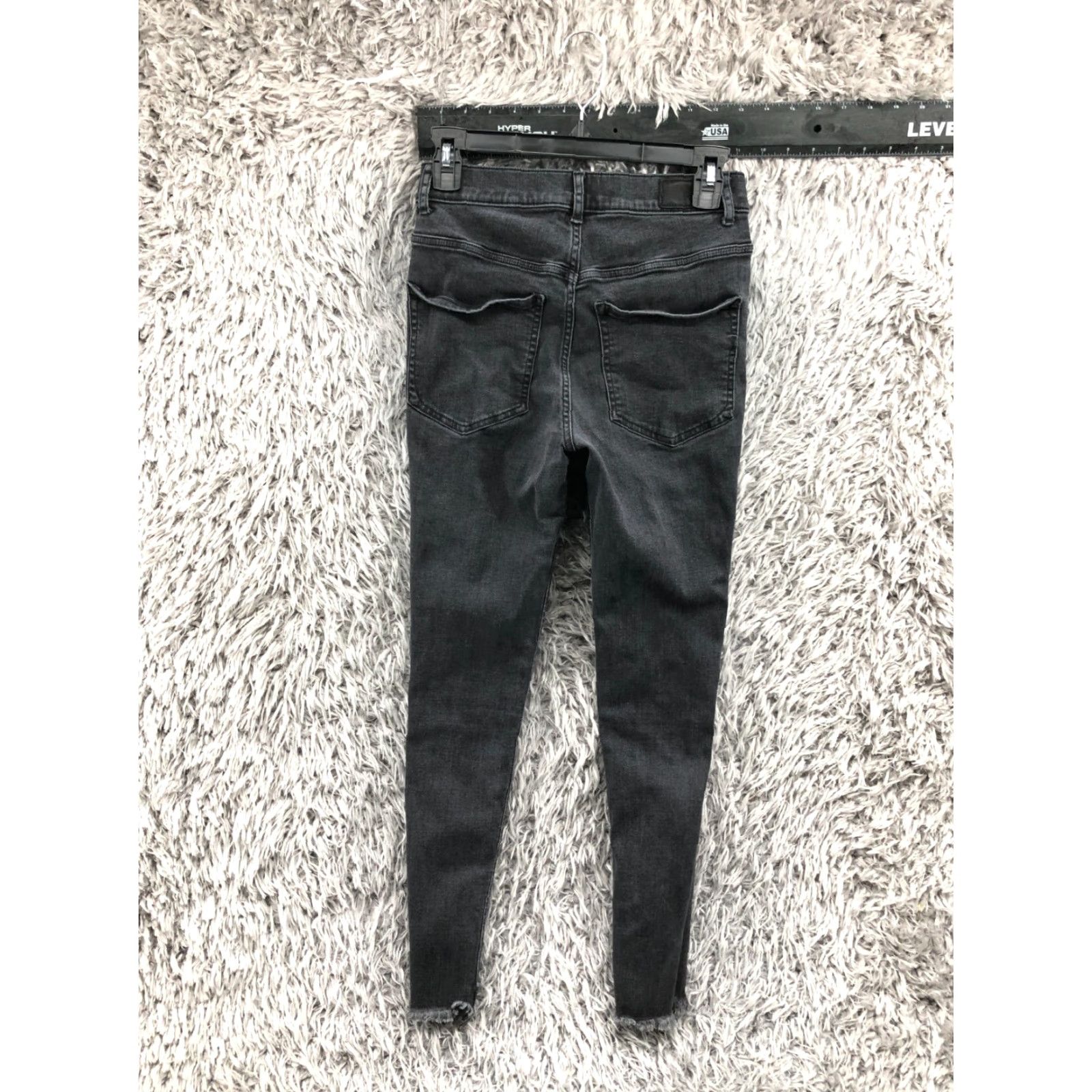Express Express Jeans 4 Womens Dark Wash Black Ankle High Rise 26in Inseam 5-Pocket Cotton Denim Size 27" / US 4 / IT 40 - 5 Thumbnail