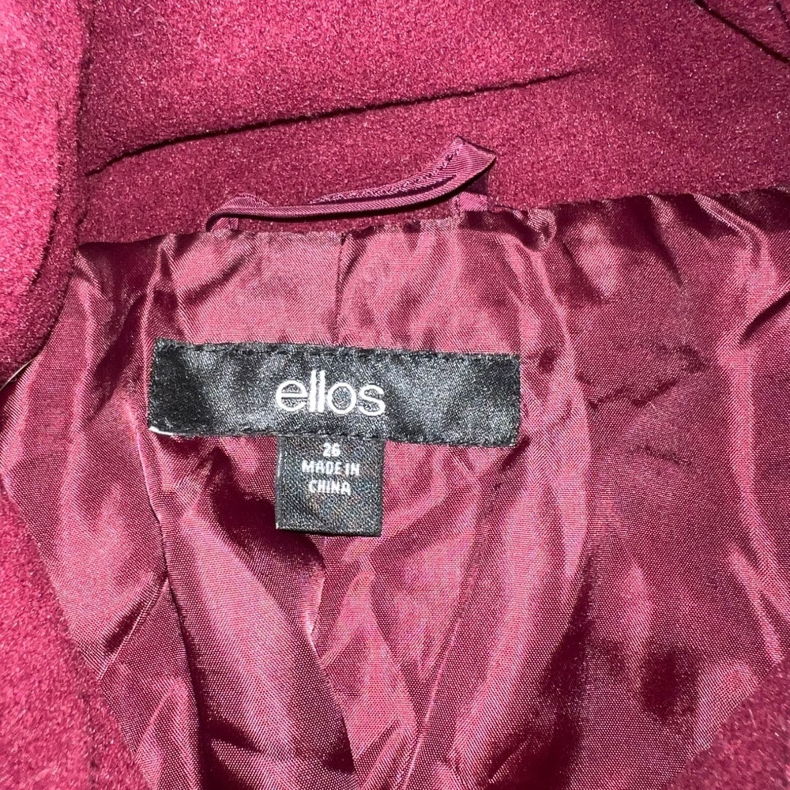 Other Gorgeous Ellos Burgundy Parka! Size 4XL / US 24-26 - 7 Thumbnail