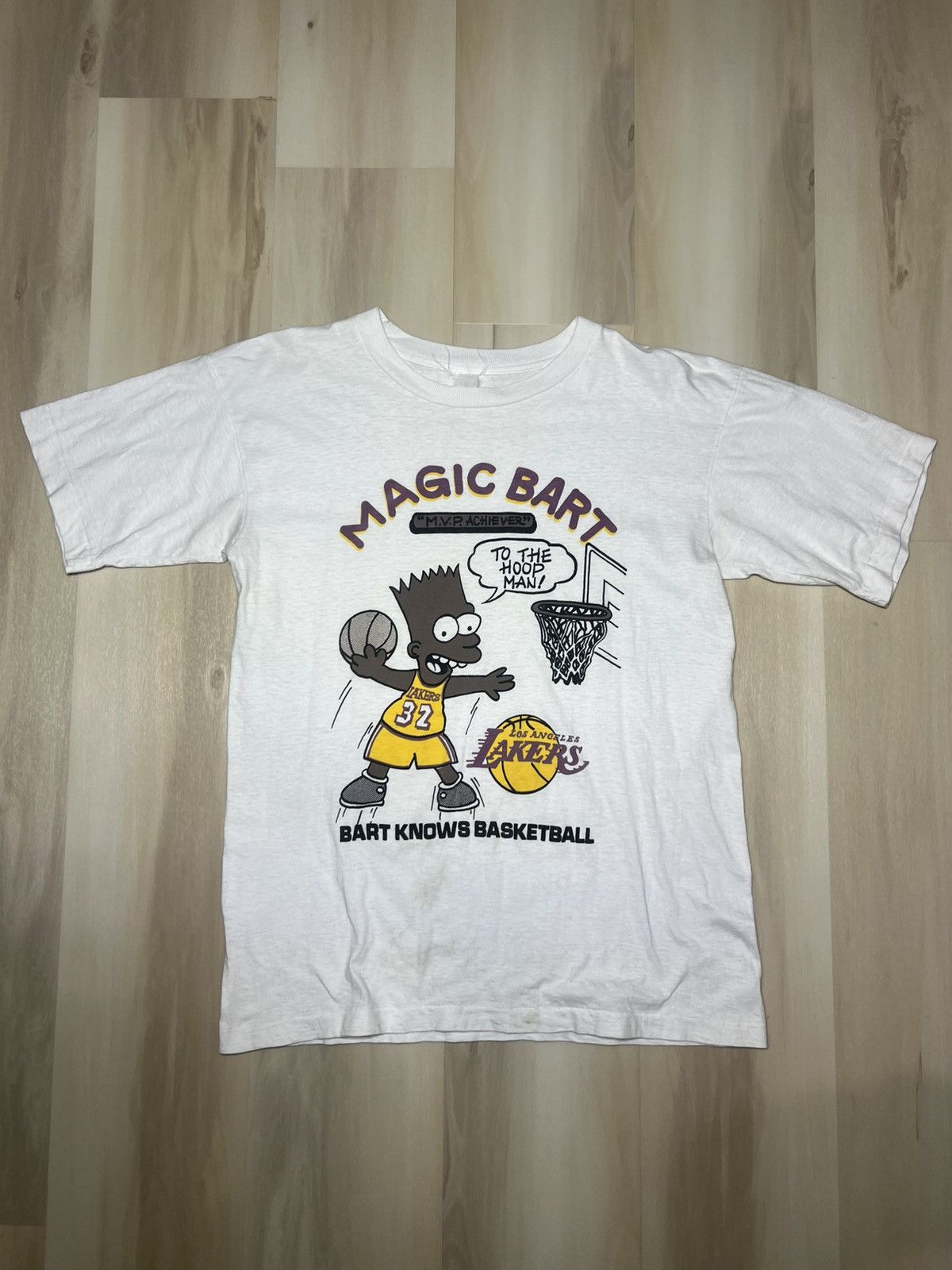 Other VTG Bart Simpson Shirt Magic Johnson Los Angeles Lakers 80s Size US M / EU 48-50 / 2 - 1 Thumbnail