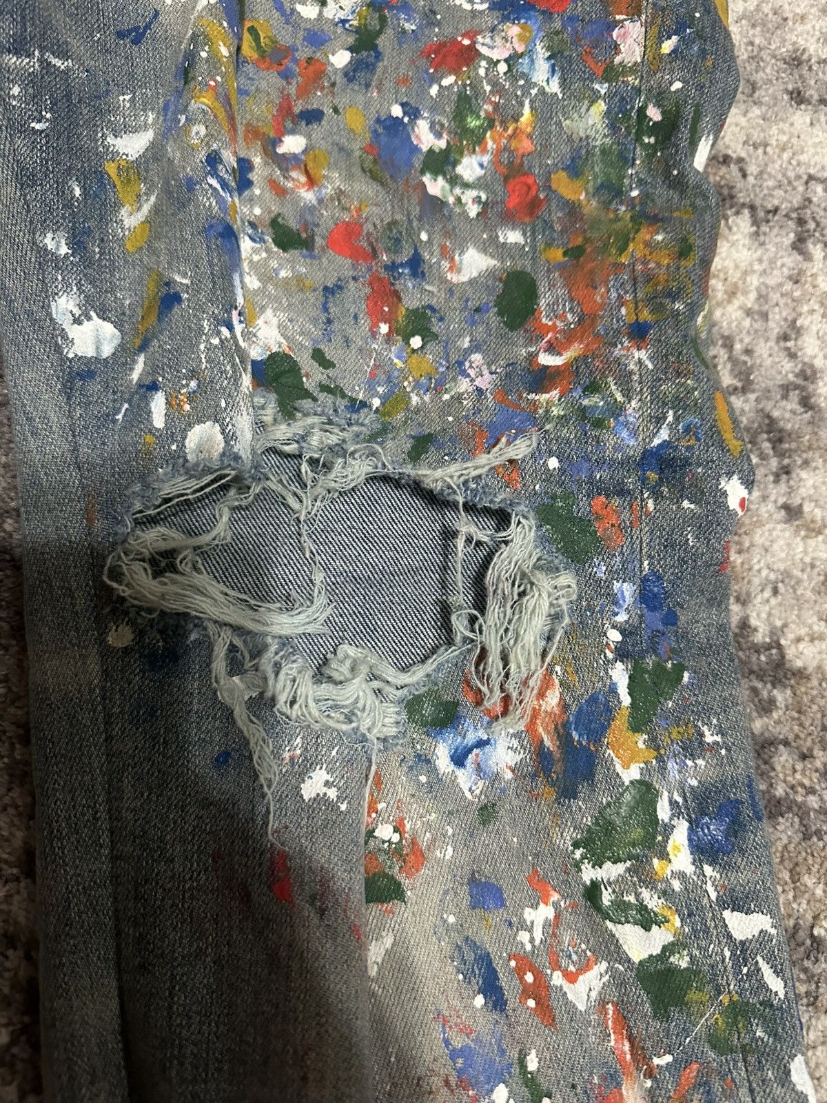 Amiri AMIRI Paint Splatter Jeans Size US 36 / EU 52 - 3 Thumbnail