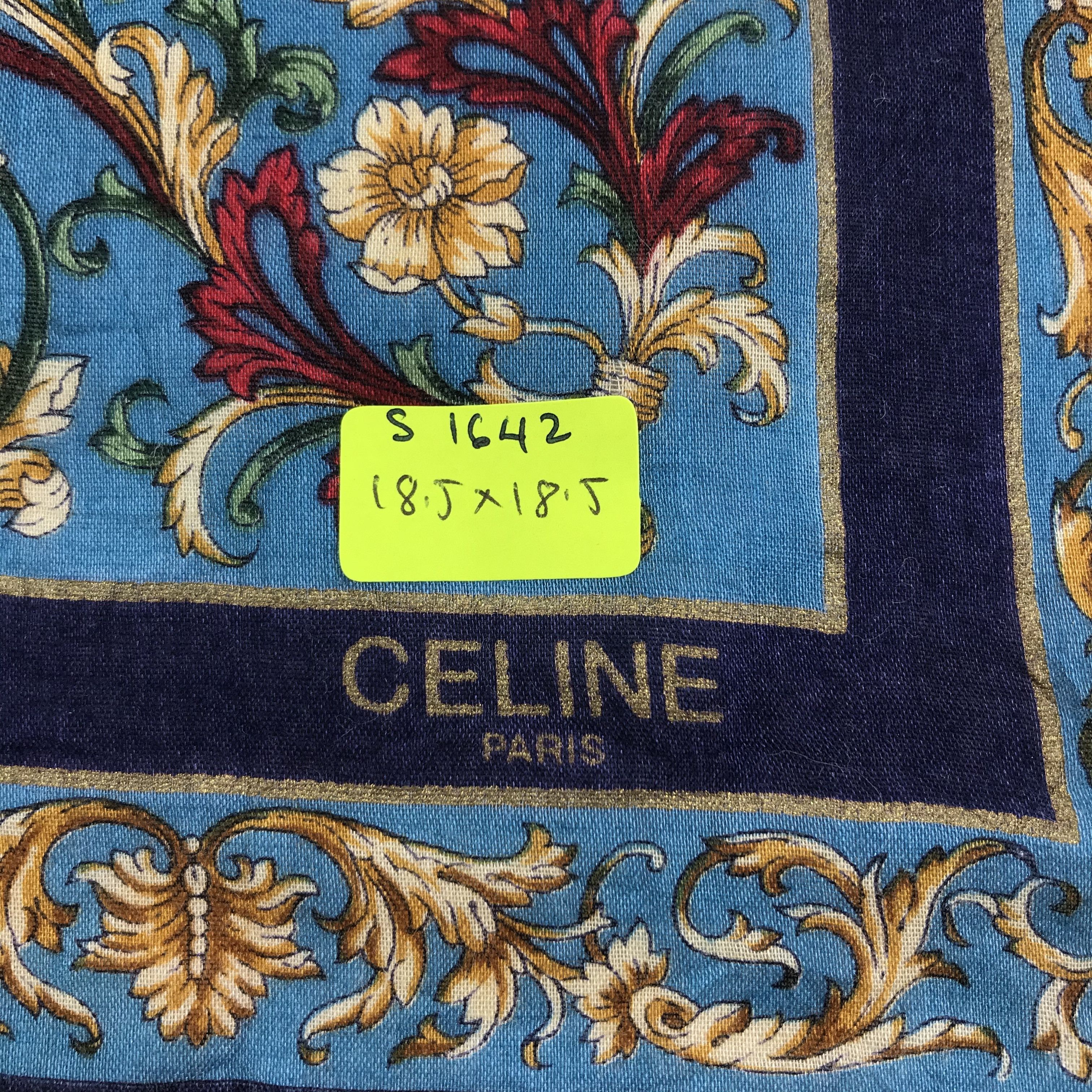 Celine × Vintage Celine Bandana / Handkerchief / Neckerchief - S1642 Size ONE SIZE - 5 Thumbnail