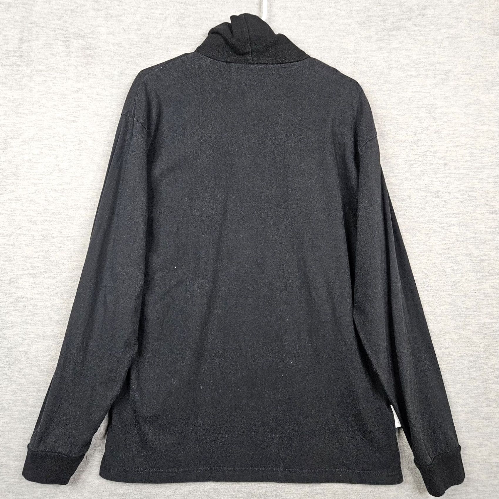 Vintage ACME LOONEY TUNES Women's XL Black Turtleneck Top Long Sleeve Blouse Crew Neck Bugs Bunny Embroidered Casual VINTAGE? Size XL / US 12-14 / IT 48-50 - 2 Thumbnail