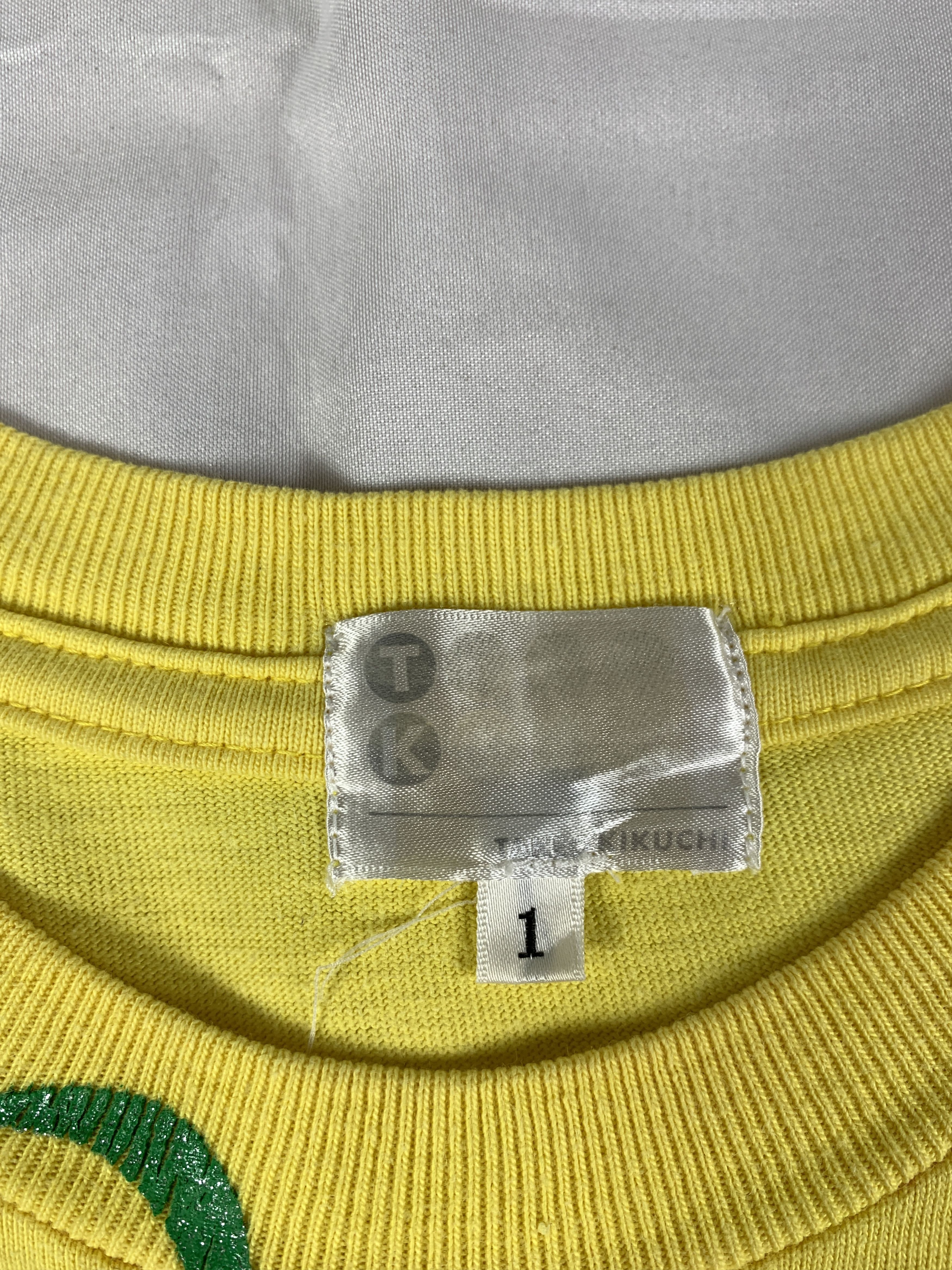 Takeo Kikuchi 2000s Takeo Kikuchi Yellow Poem Tee (M) Size M / US 6-8 / IT 42-44 - 7 Thumbnail