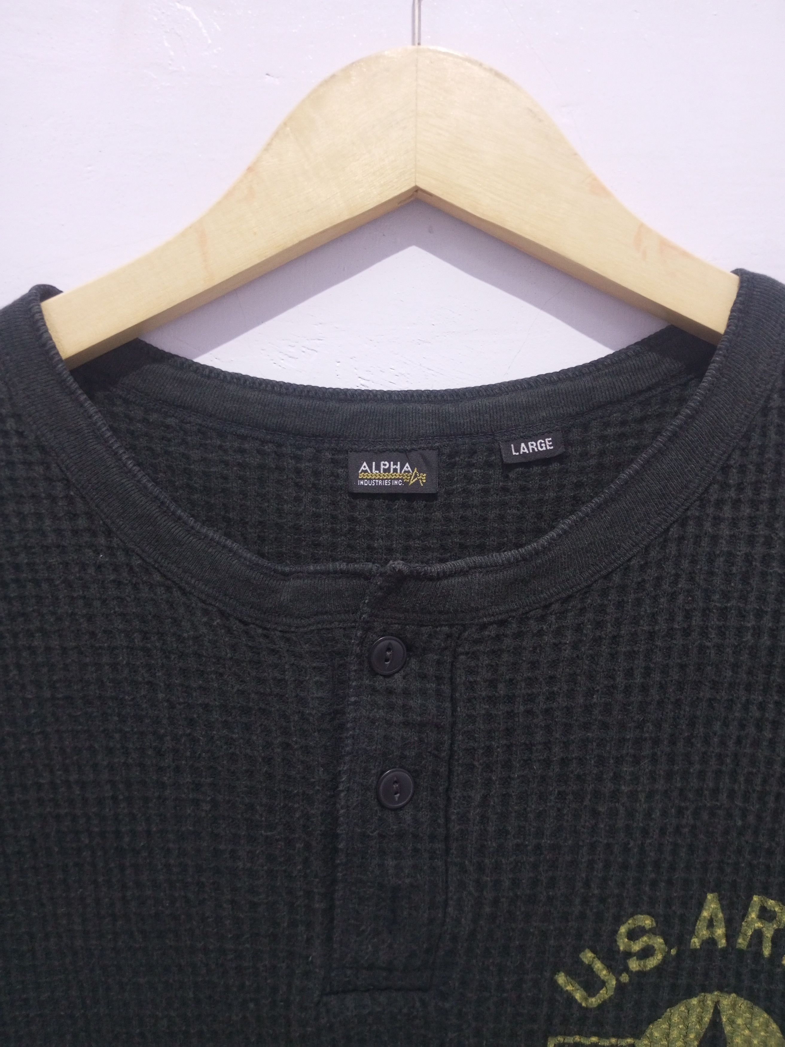 Alpha Industries Vintage Alpha industries waffle us army shirt Size M / US 6-8 / IT 42-44 - 5 Thumbnail