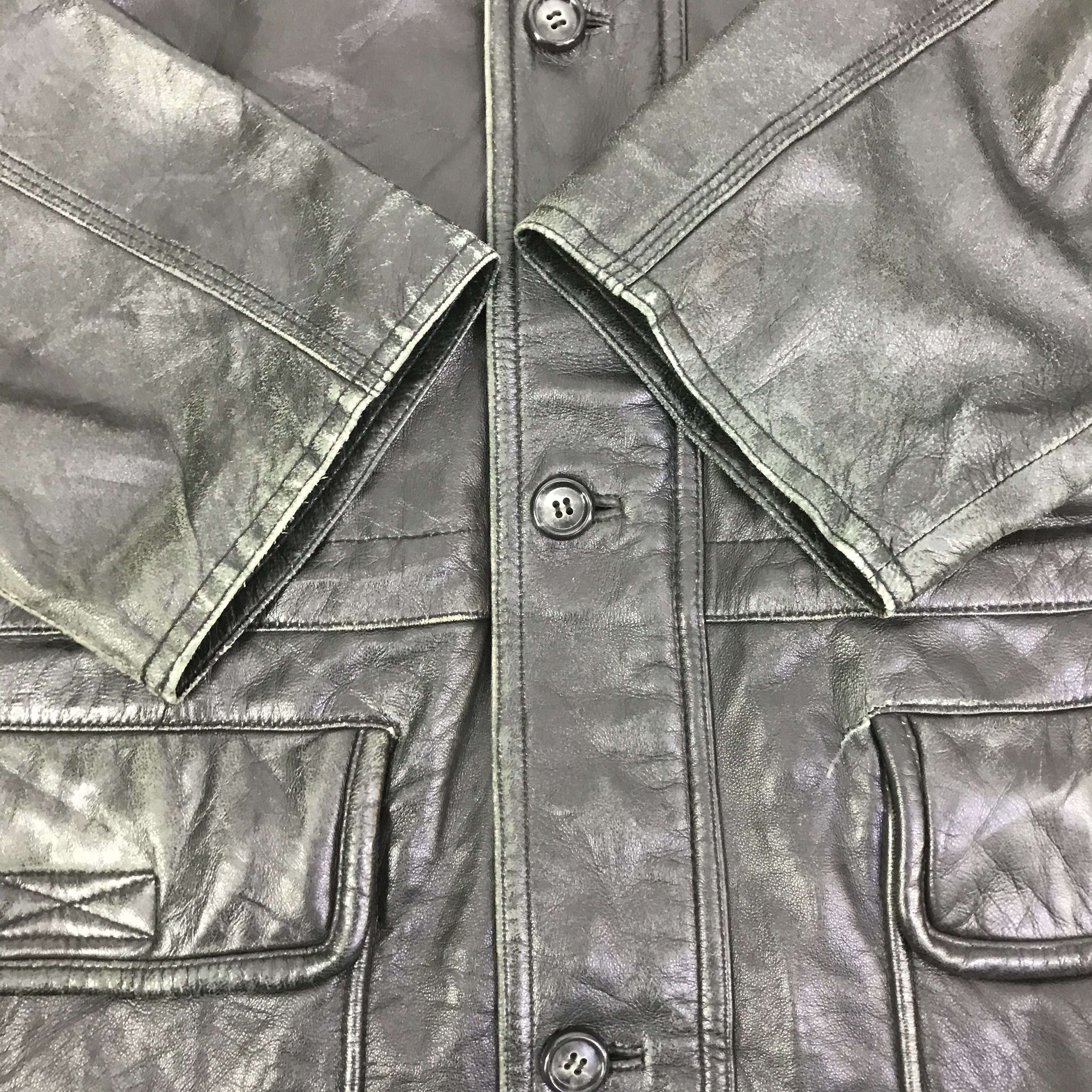 Japanese Brand JAPANESE BRAND LEATHER PARKAS JACKET K123B8 Size US L / EU 52-54 / 3 - 7 Thumbnail