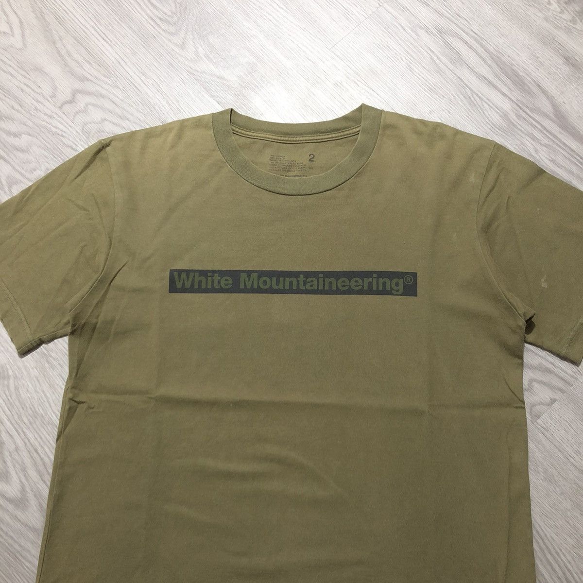 White Mountaineering 🇯🇵 White Mountaineering Logo Box T-shirt Green Army Size US L / EU 52-54 / 3 - 2 Thumbnail