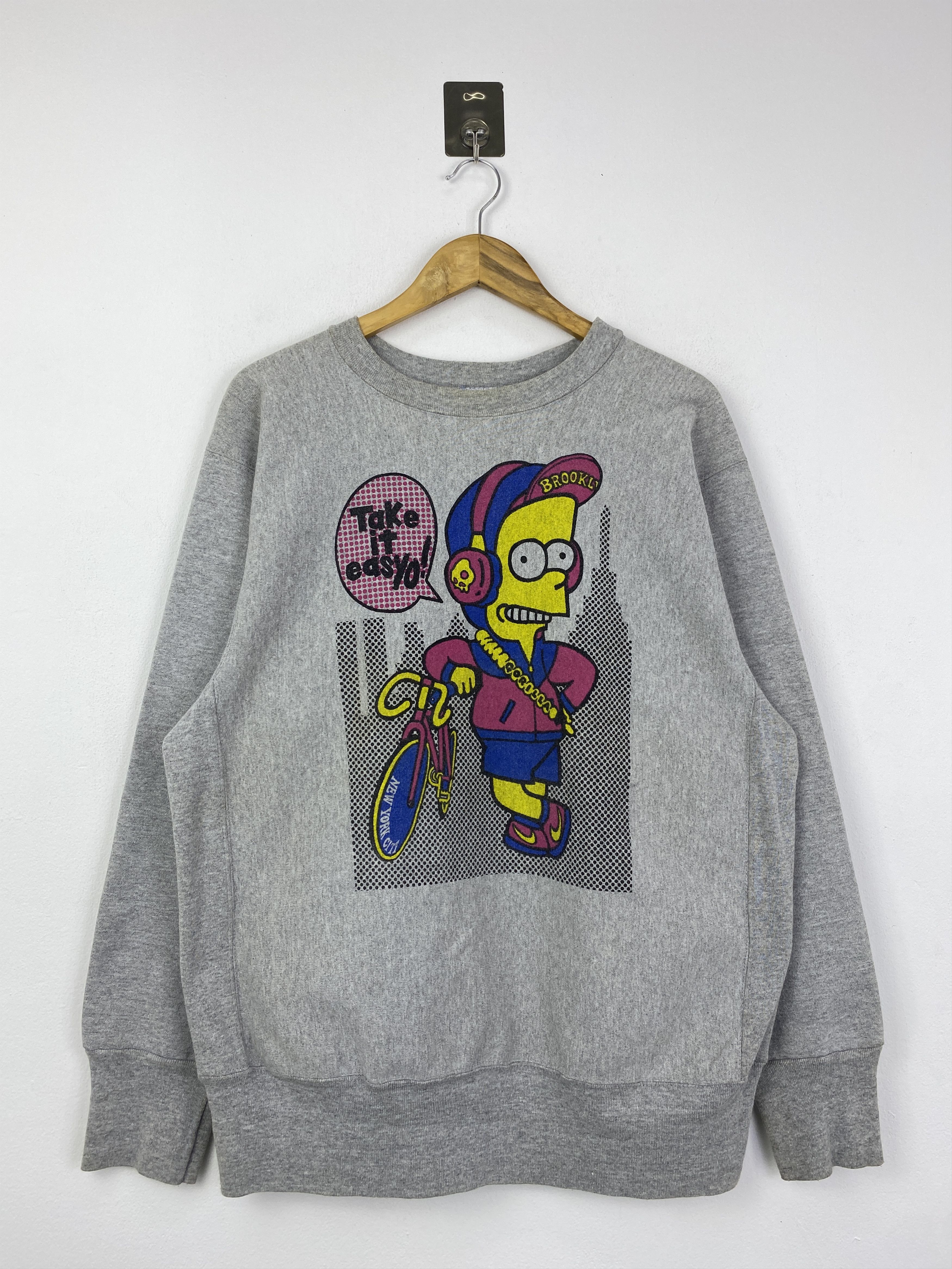 Vintage Vintage 90s The Simpsons Bart Simpsons Sweatshirt SH0107 Size US L / EU 52-54 / 3 - 1 Thumbnail
