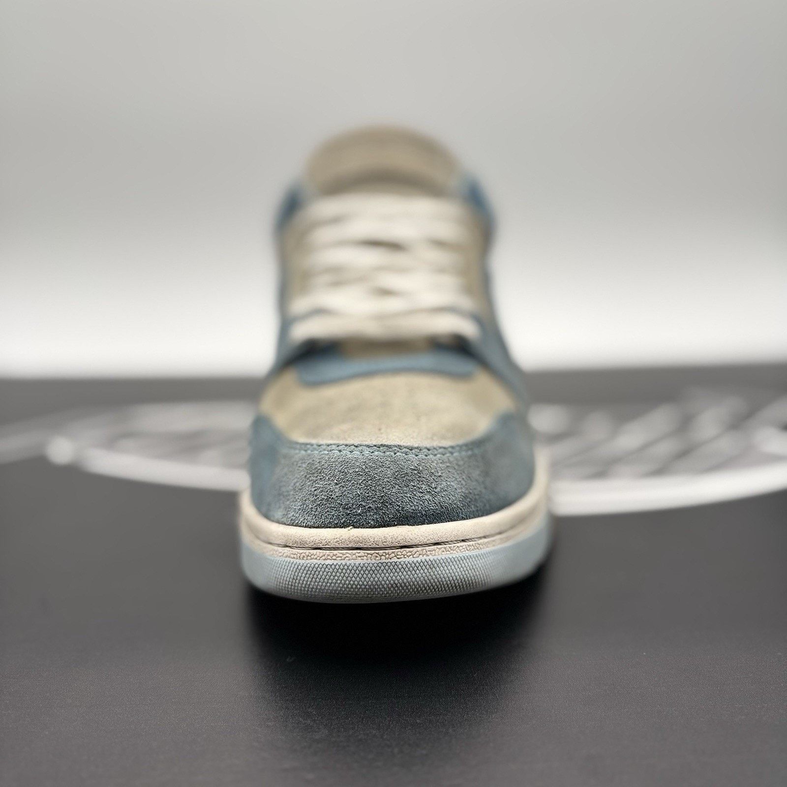 Off-White Off-White Out of Office Suede ' Light Blue, White ‘ Size US 12 / EU 45 - 15 Thumbnail