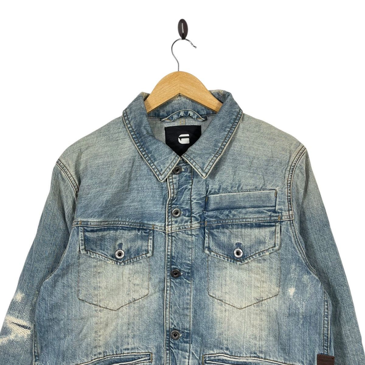 G-Star G-Star Raw D-Staq DC Slim Denim Jacket Light Wash Size US L / EU 52-54 / 3 - 2 Thumbnail