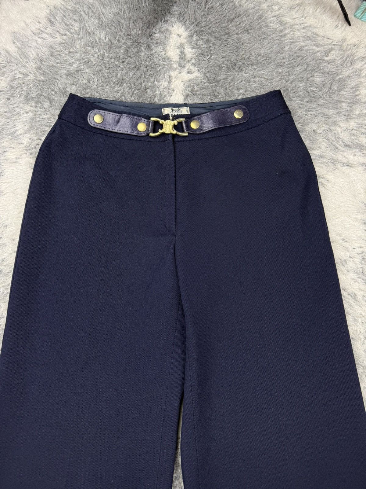 Celine Vintage CELINE Removable Belt Wool Trousers Pant Size 28" / US 6 / IT 42 - 3 Thumbnail
