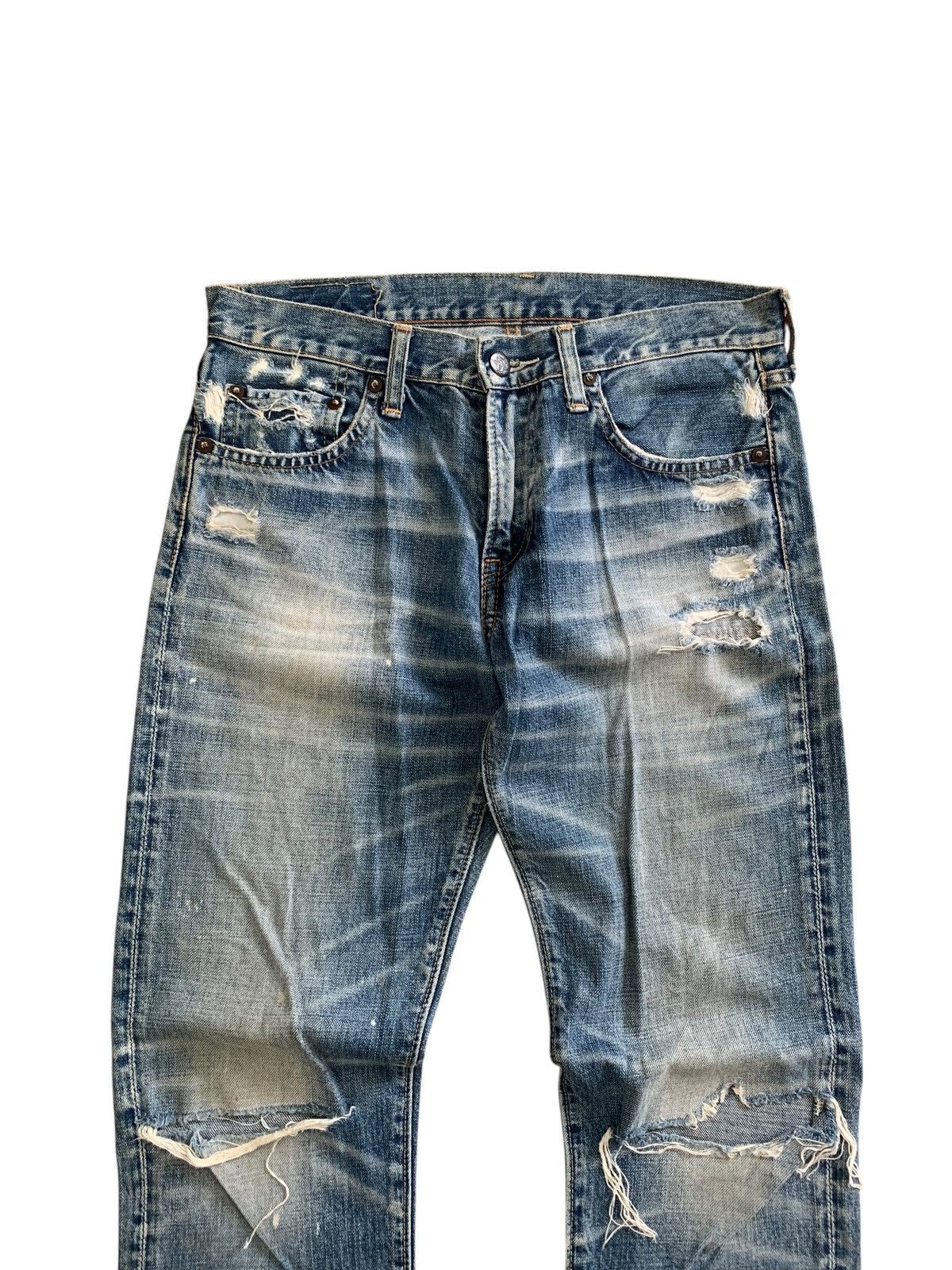 Japanese Brand RNA inc Grunge Distressed Crazy Faded Jeans Size US 30 / EU 46 - 3 Thumbnail