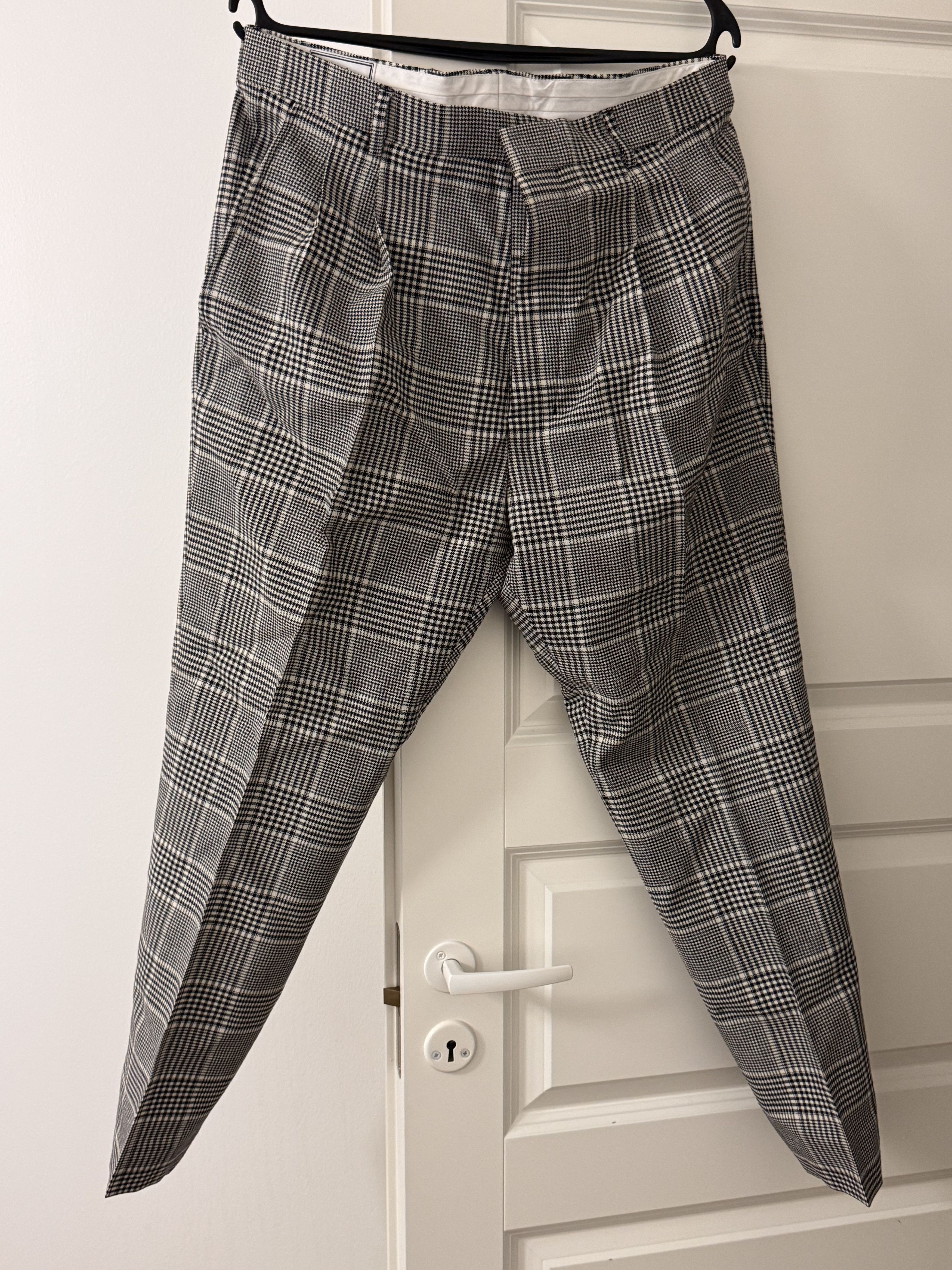 AMI Ami checkered high waisted trousers Size US 34 / EU 50 - 2 Thumbnail