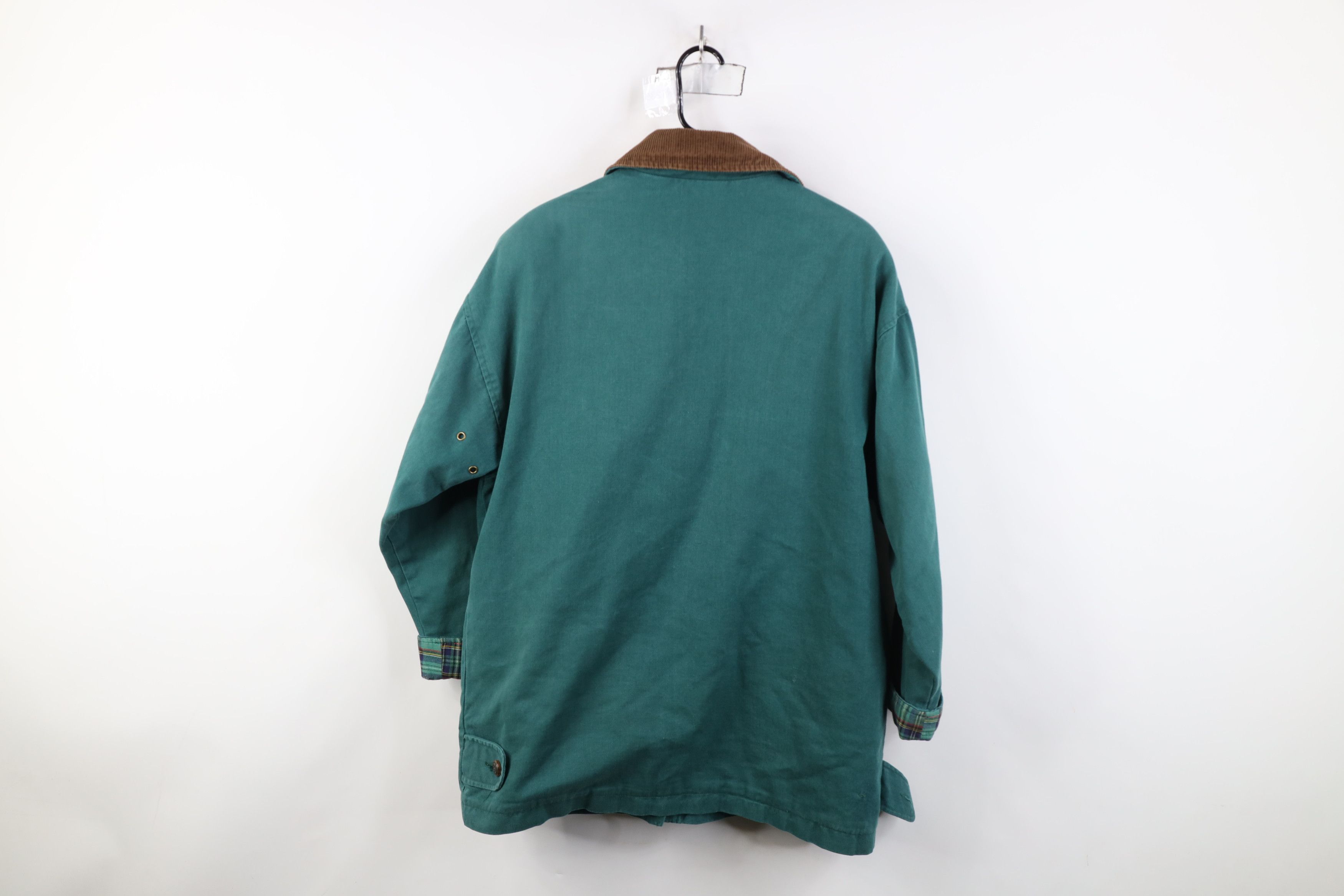 Vintage Vintage 90s Streetwear Lined Canvas Chore Barn Jacket Green Size M / US 6-8 / IT 42-44 - 13 Thumbnail