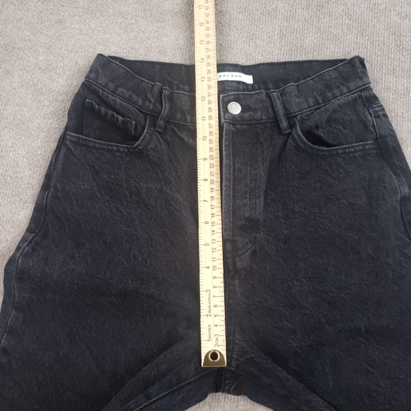 Pacsun PacSun High Rise Straight Leg Jeans Womens Black Size 27 27x26 Size 27" / US 4 / IT 40 - 6 Thumbnail