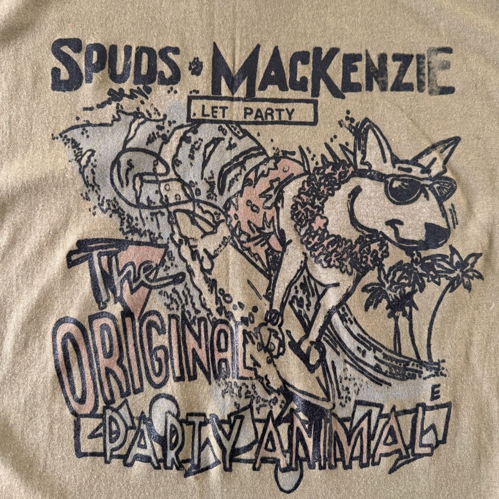 TEE JAYS VTG Spuds Mackenzie single stitch t shirt Size L / US 10 / IT 46 - 10 Thumbnail