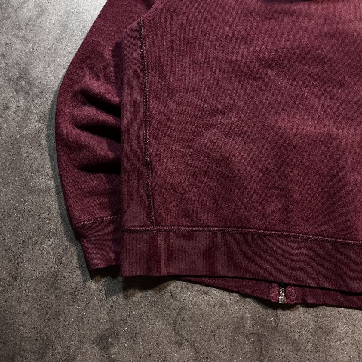Polo Ralph Lauren Burgundy Polo Ralph Lauren Vintage Small Pony Zip Hoodie Size US M / EU 48-50 / 2 - 14 Thumbnail