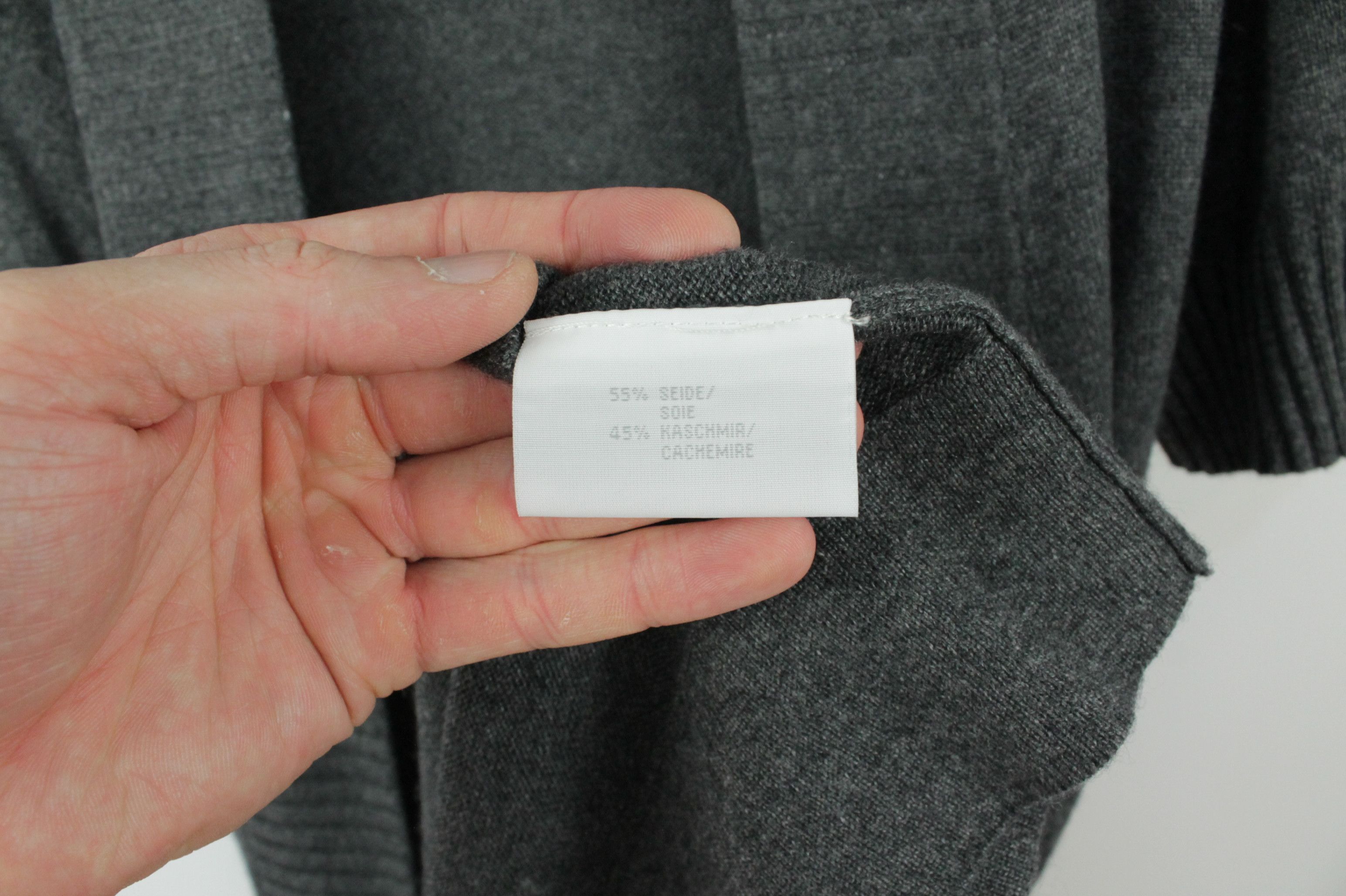Other Cashmere Collection Long Cashmere Silk Gray Cardigan Size M / US 6-8 / IT 42-44 - 8 Thumbnail