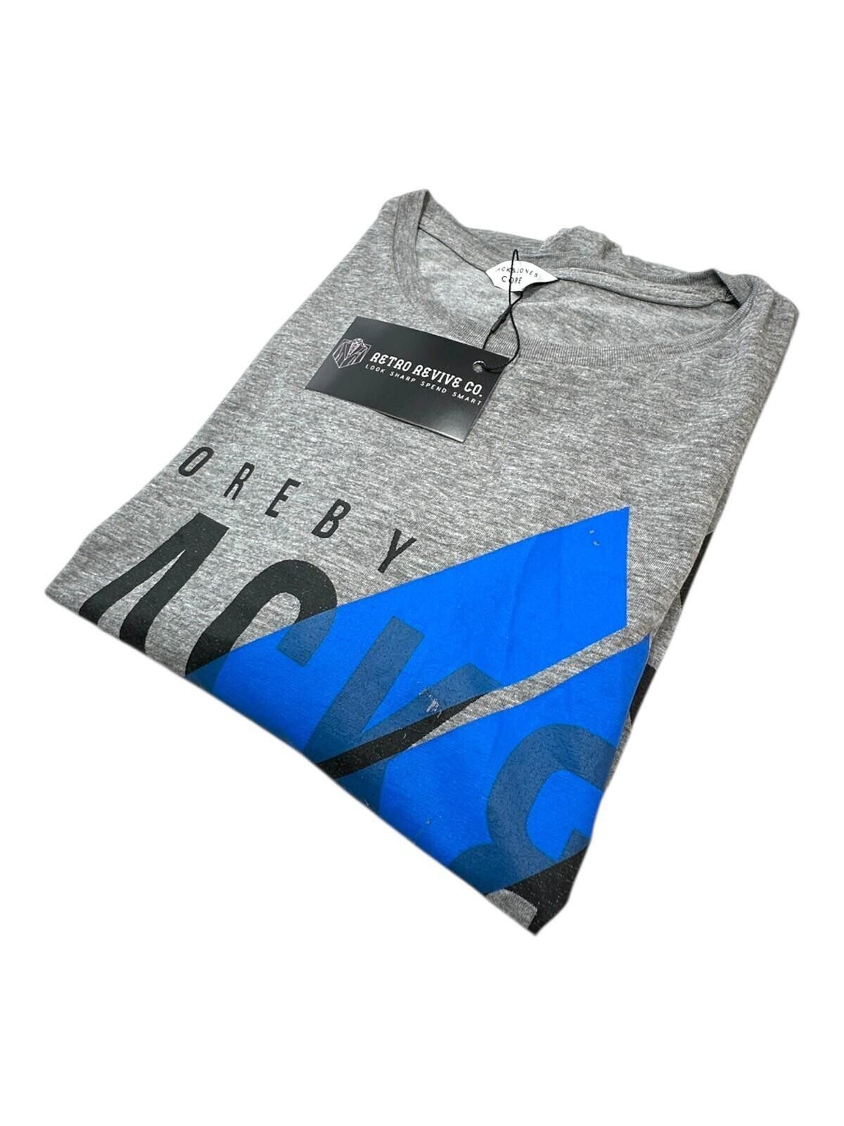 Jack & Jones Jack & Jones T-Shirt Men's UK Size L Grey Graphic Print Size US M / EU 48-50 / 2 - 1 Thumbnail