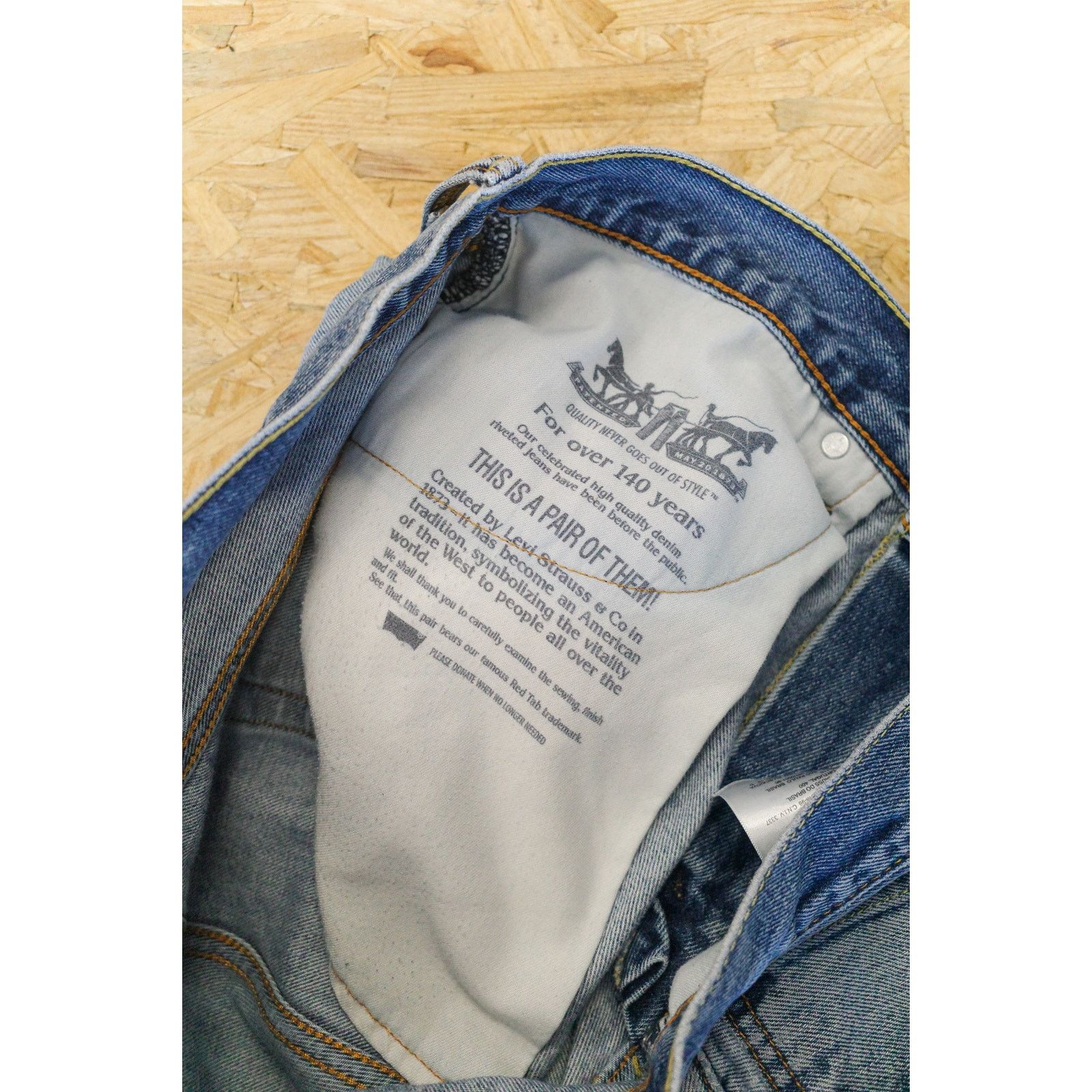 Levi's Levi's Levi Strauss 505 Regular Distressed, Denim - W35 L32 Size US 35 - 7 Thumbnail