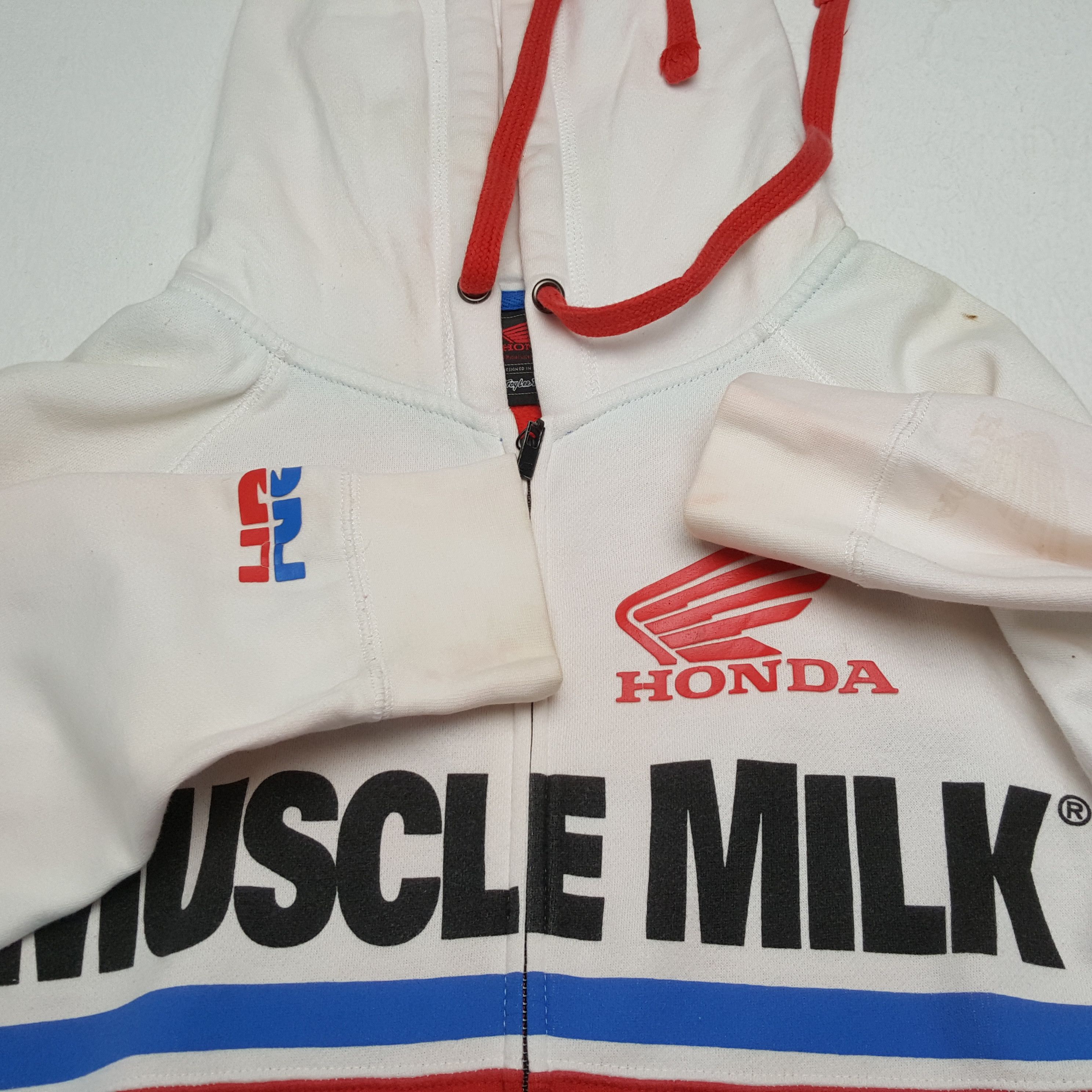 Honda × Vintage Vintage HONDA MUSCLE MILK Racing Team Hoodies Jacket Size US M / EU 48-50 / 2 - 11 Thumbnail