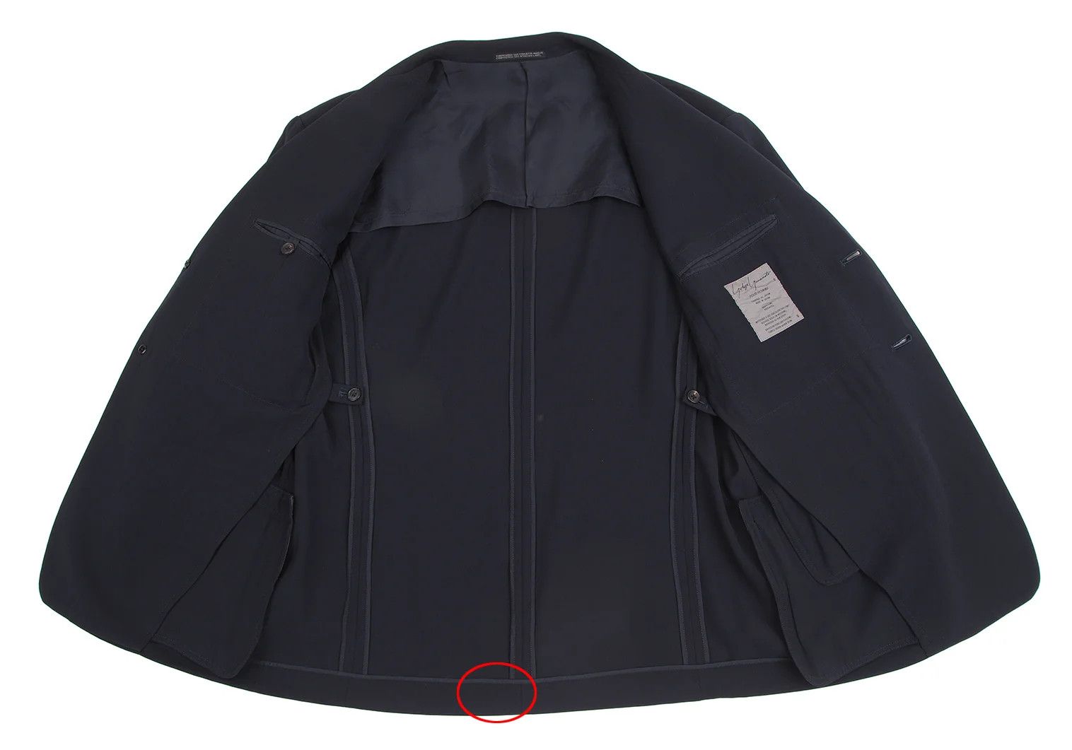 Yohji Yamamoto Yohji Yamamoto Wool Gabardine Jacket Navy S Size US S / EU 44-46 / 1 - 13 Thumbnail